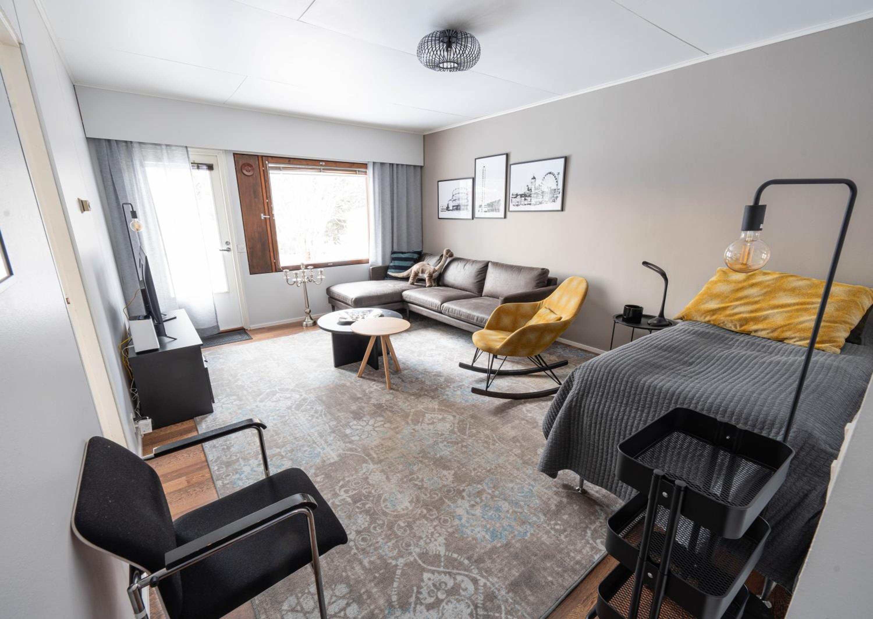 Cozy Ranua Koivutie townhouse with sauna & terrace
