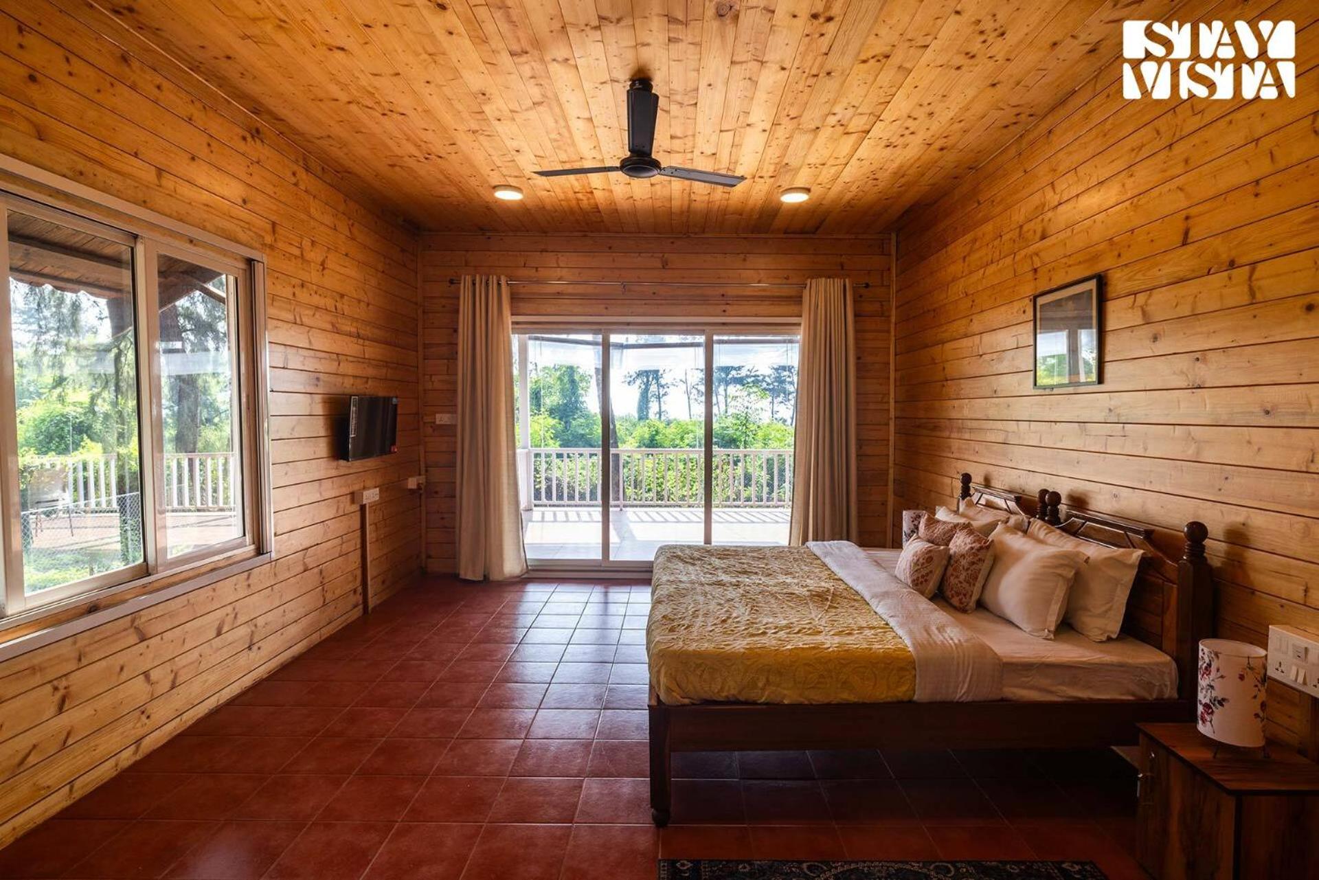 Serene Seaside Chalet by StayVista - Wooden retreat near Nagaon Beach