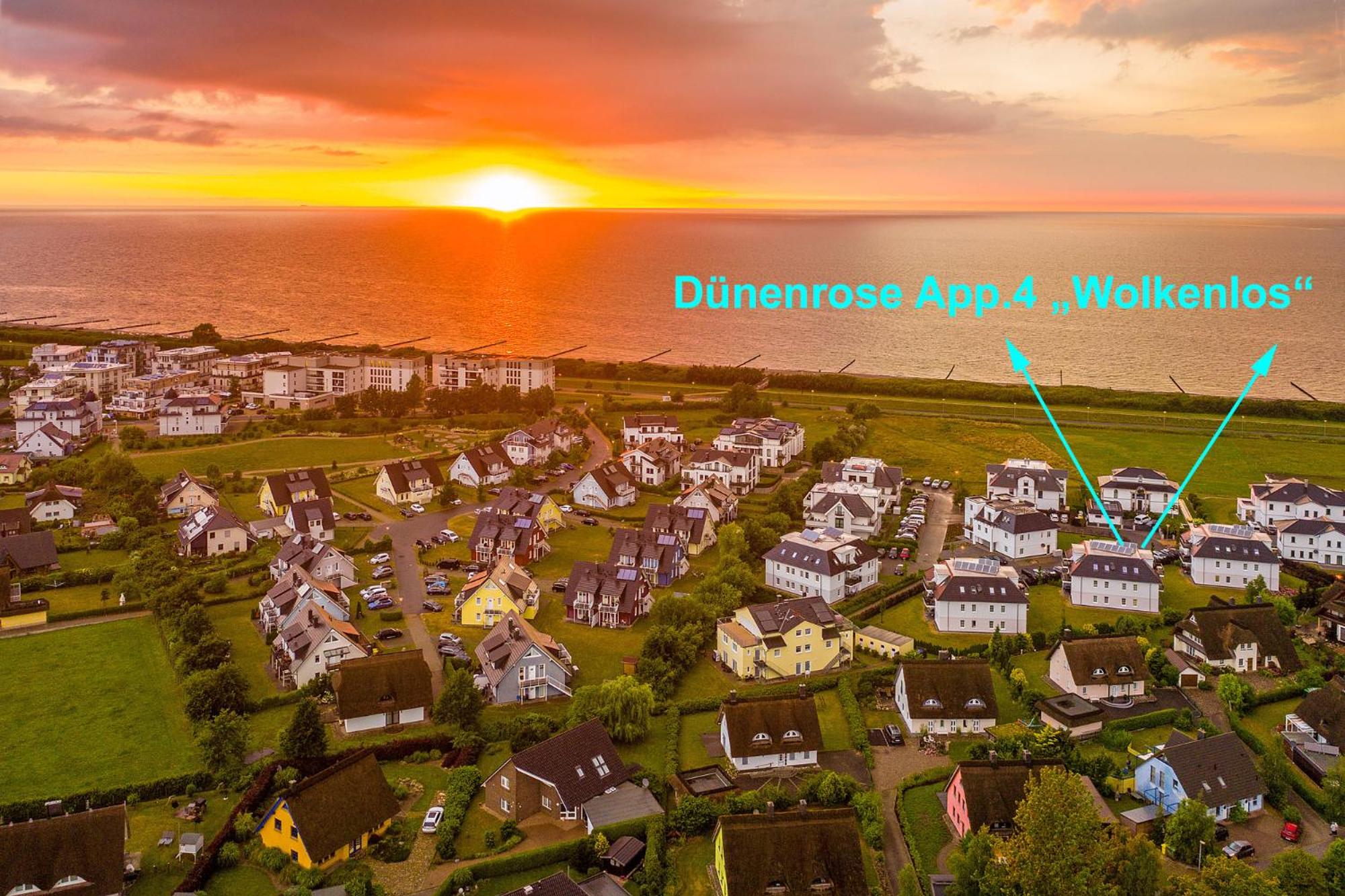 Dünenrose Fewo Wolkenlos