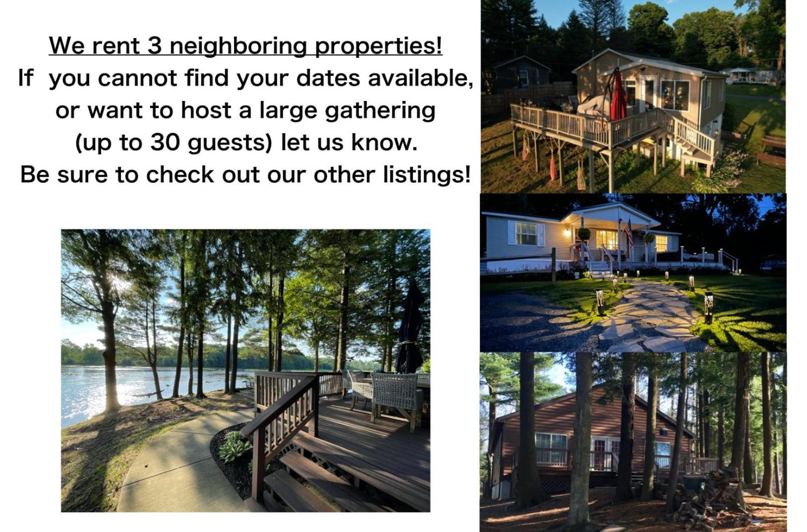 The Vision: Waterfront Retreat/2-3 homes/upto30guests/Reunions/Retreats view 2