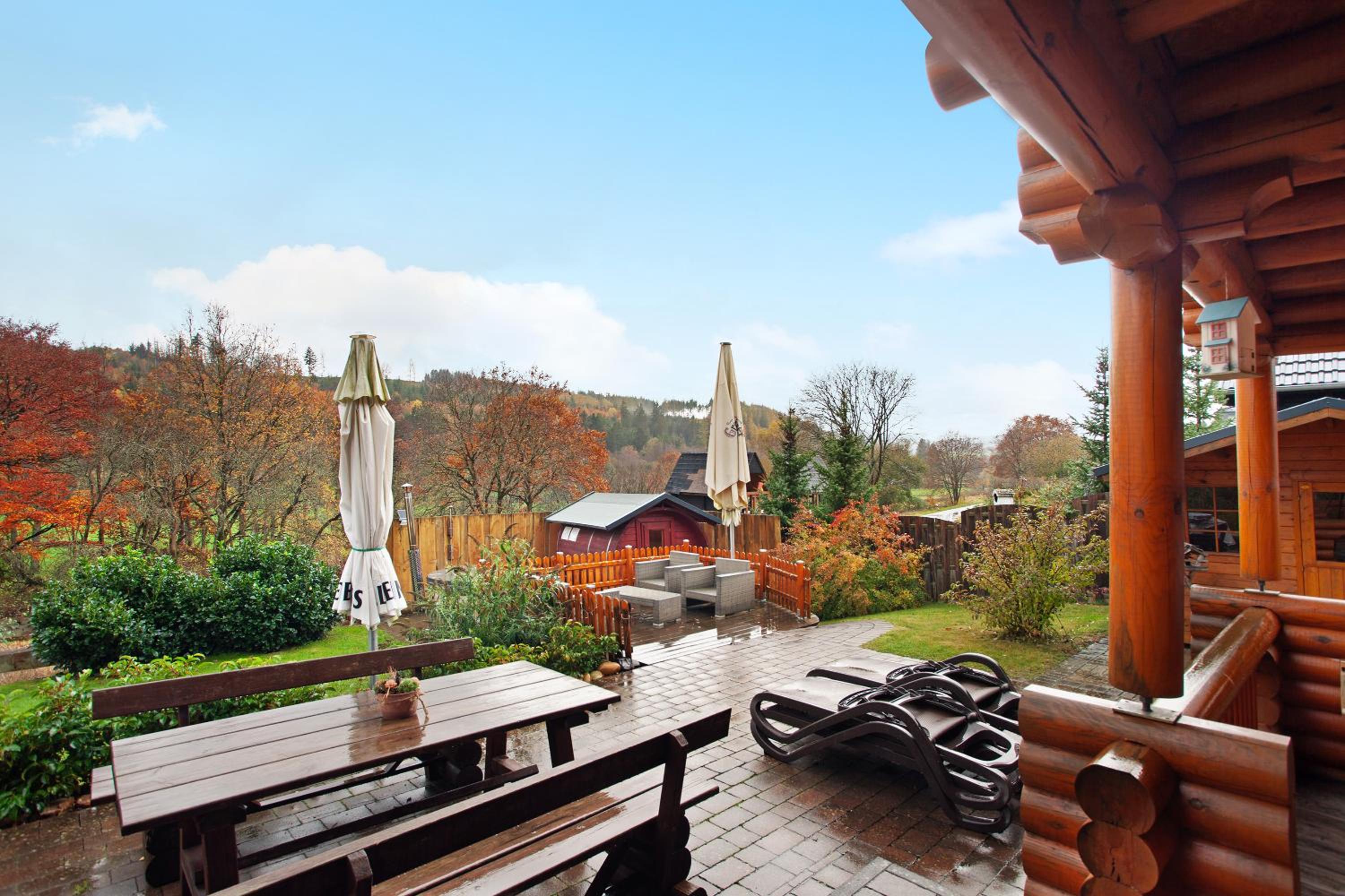 Holzhaus Mühlenblick mit Whirlpool