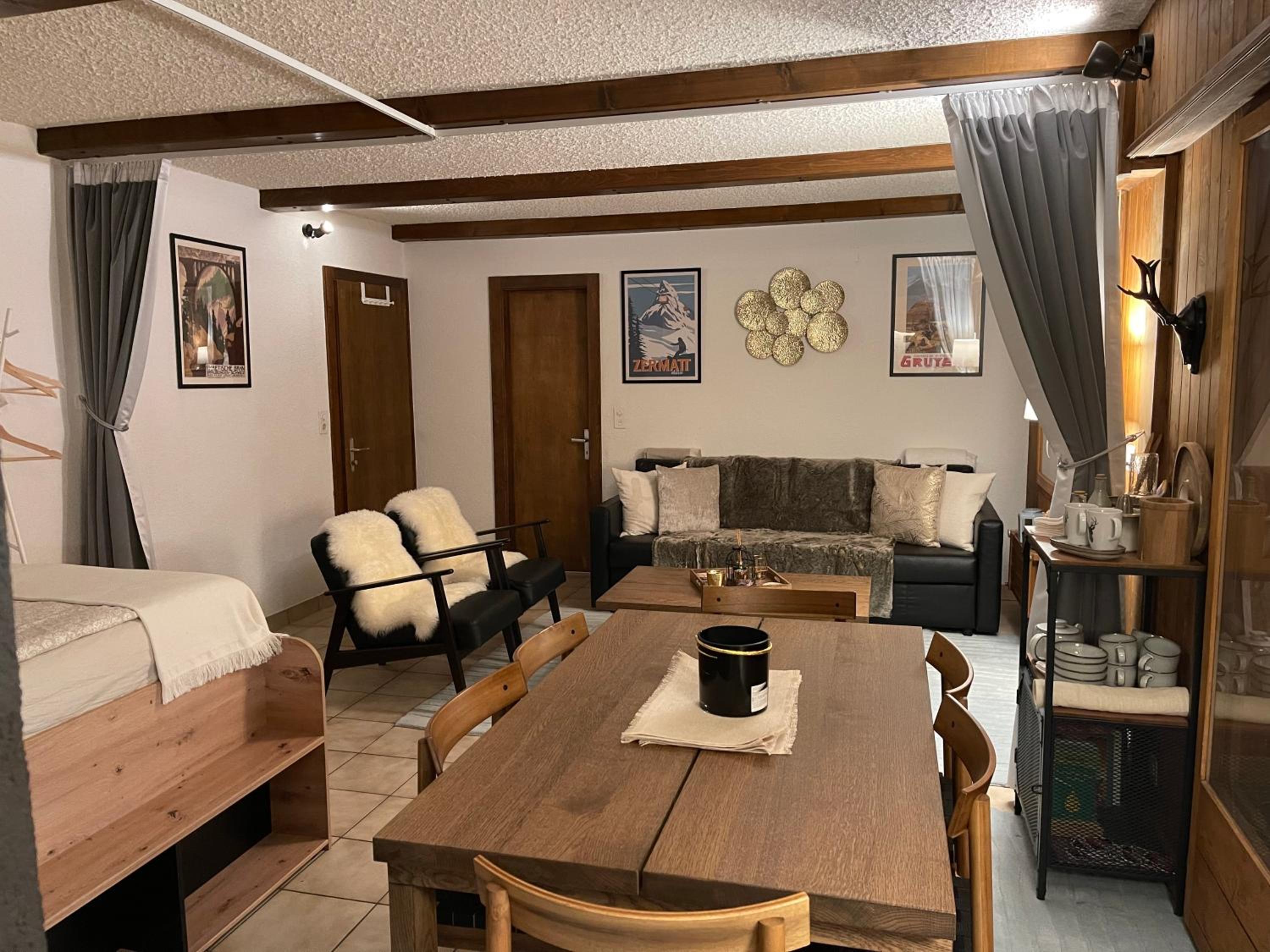 Grand studio à Ovronnaz