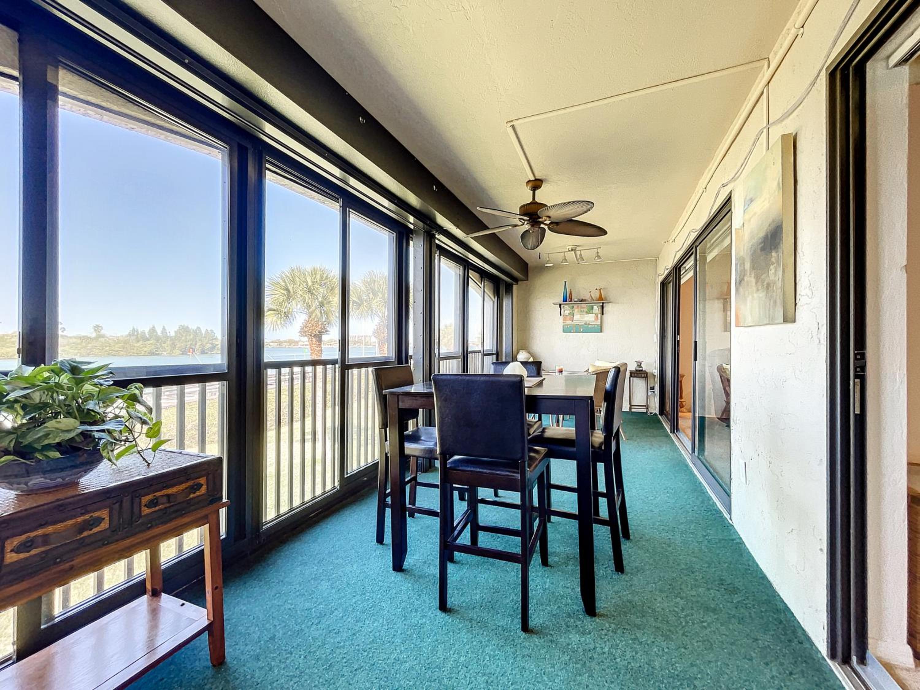 Riverfront views Watch the dolphin play in this Riverfront Bouchelle Condo ~ 462 Bouchelle 202 view 3