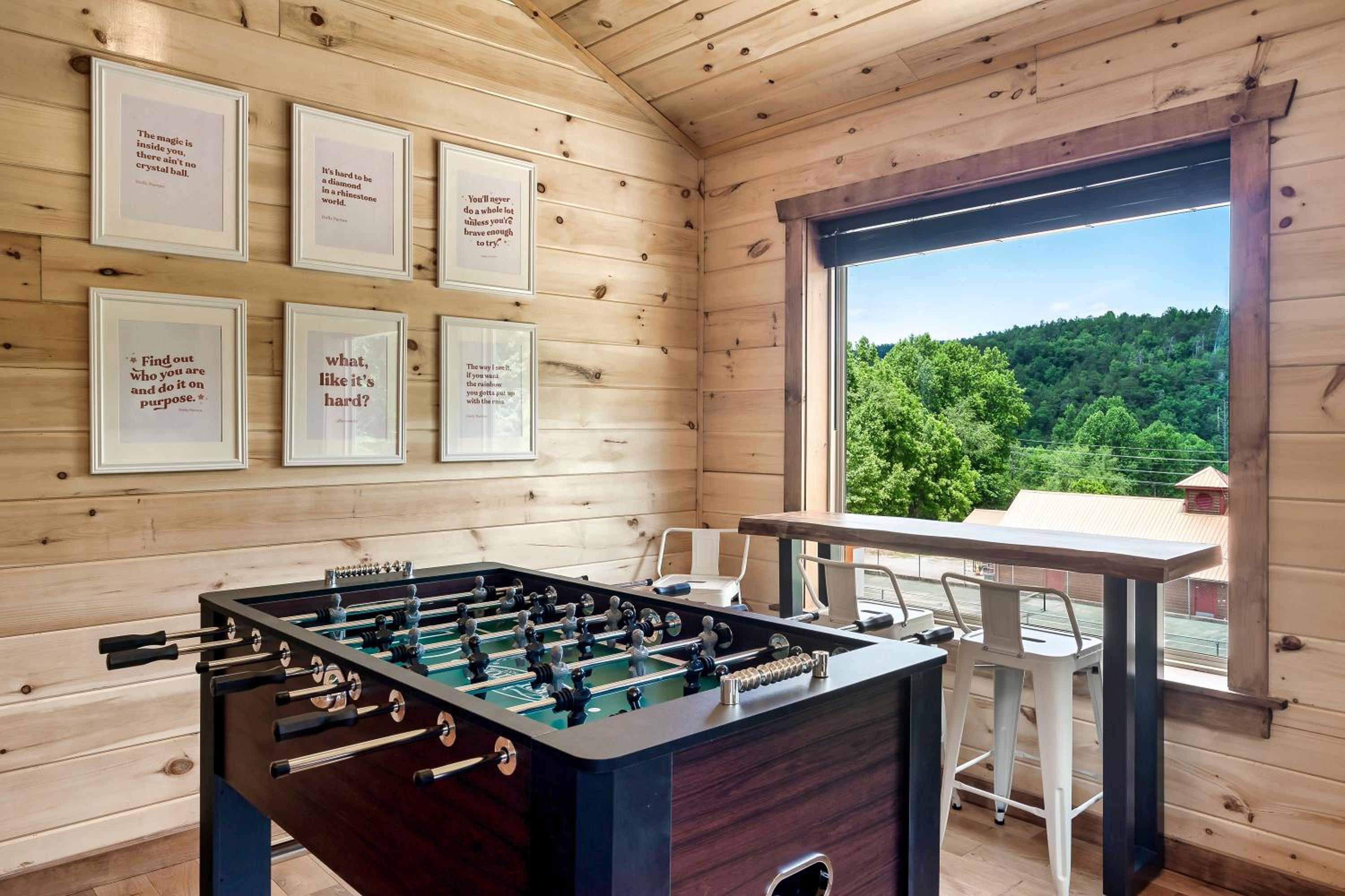 SmokiesBoutiqueCabins would love to host you at Dolly's Cute Cabin! 4 Suites with Private Bathrooms - Hot Tub, Fire Pit, Game Room, Resort Pool open Memori view 5