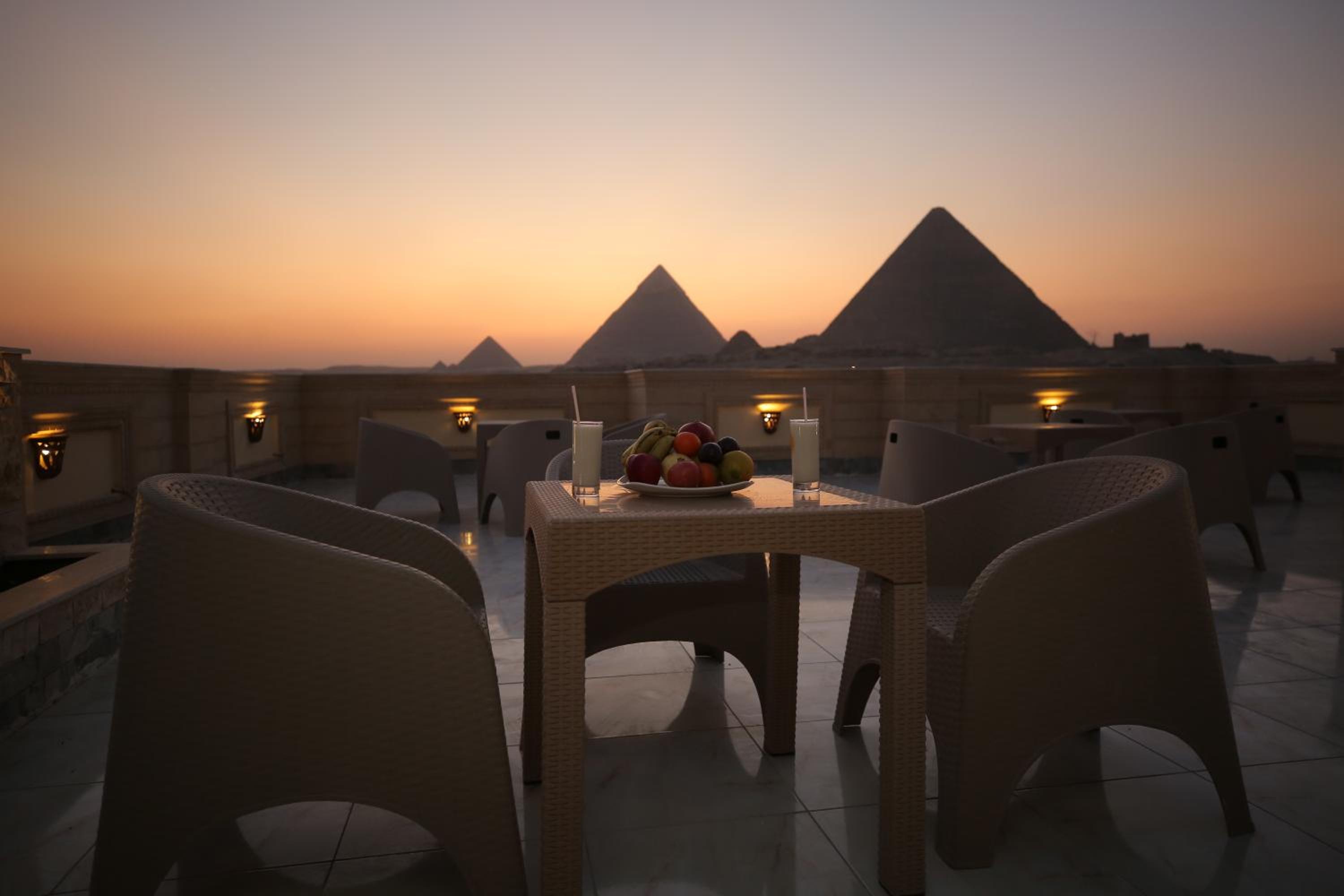 Zeina pyramids view