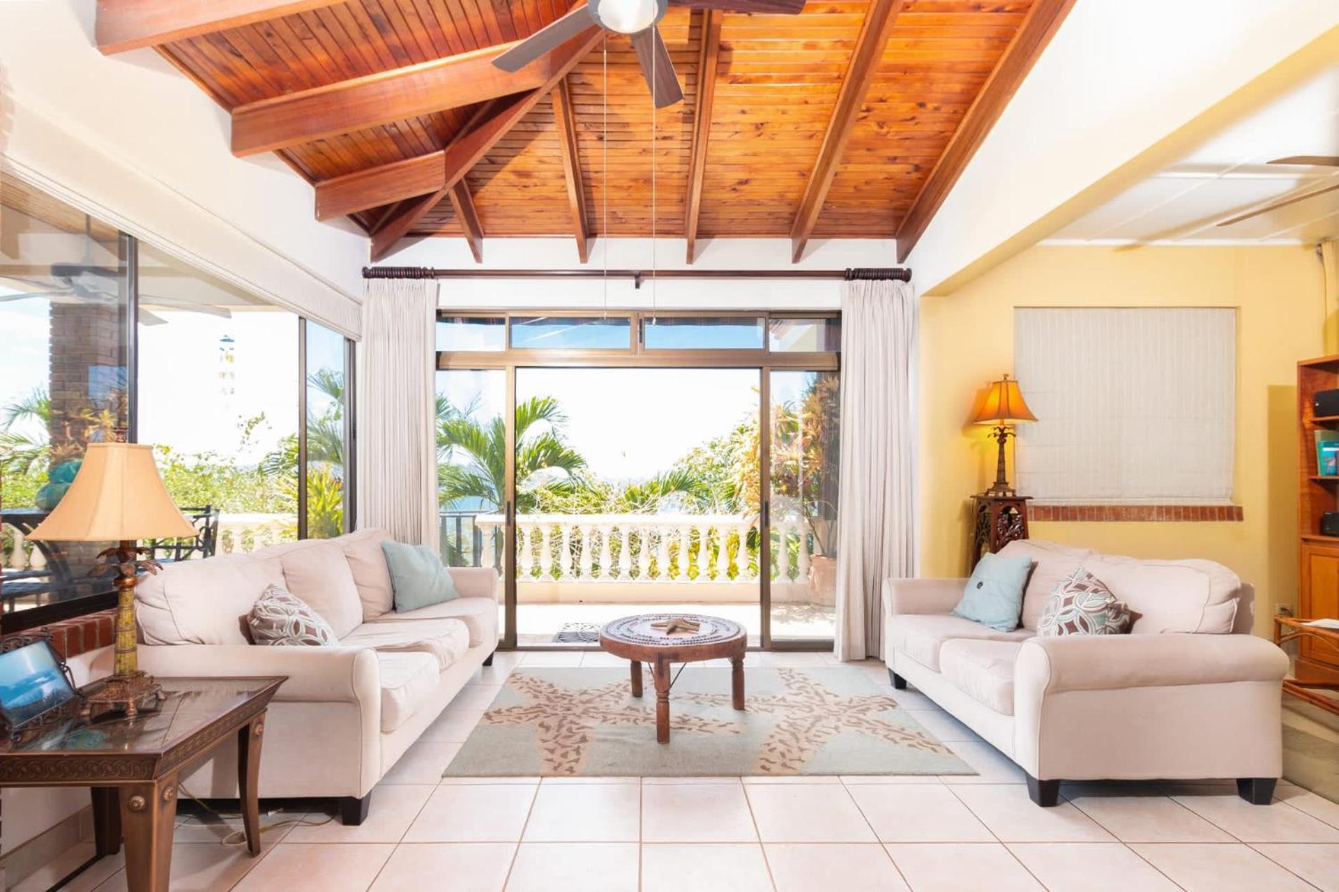 Oceanview Villa with Wrap-Around Terrace, Private Pool, Hot Tub, and Guesthouse