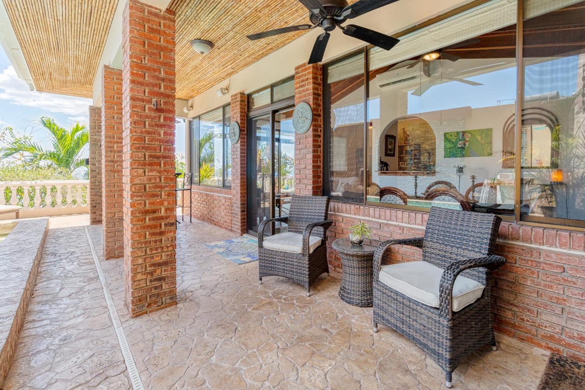 Oceanview Villa with Wrap-Around Terrace, Private Pool, Hot Tub, and Guesthouse