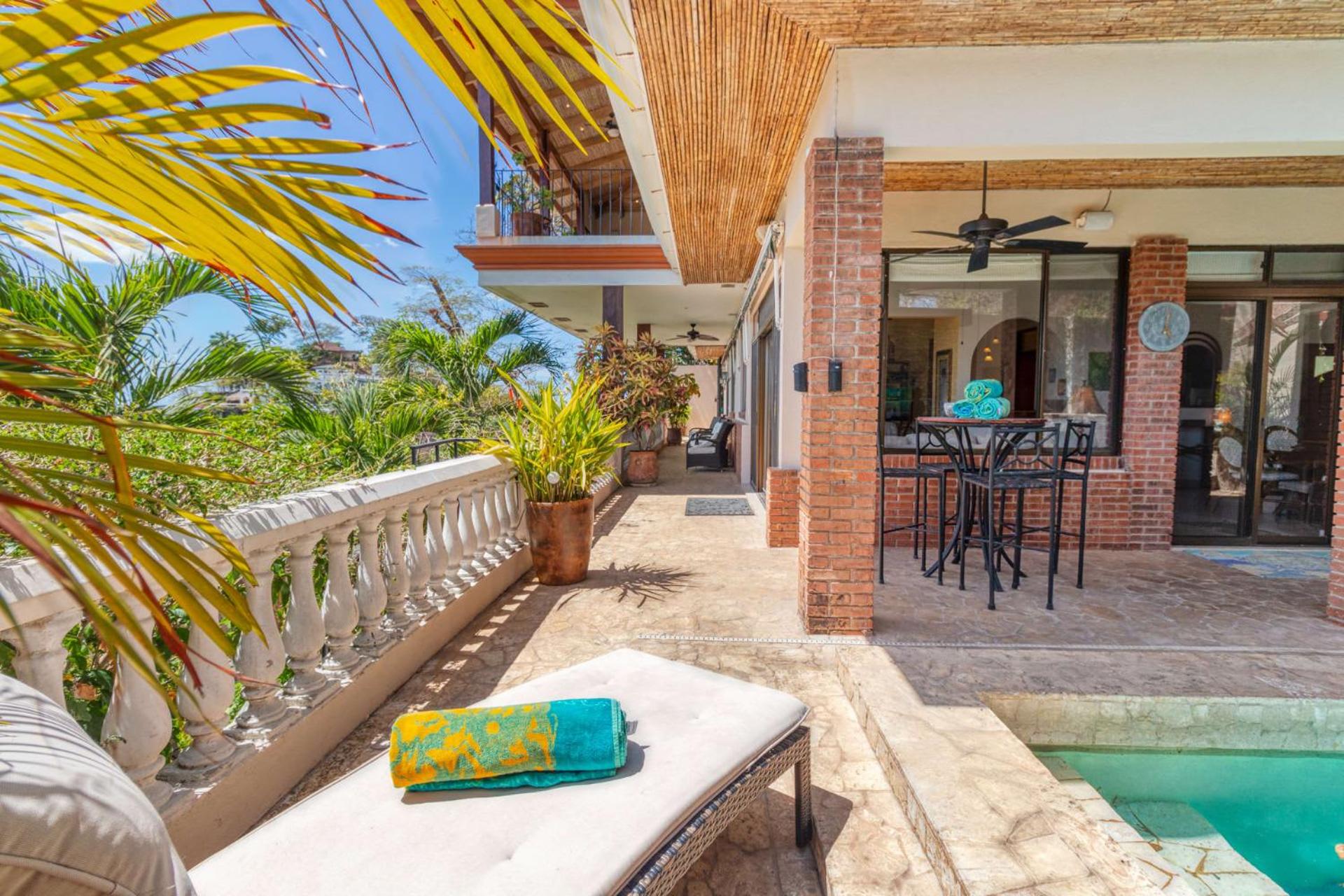 Oceanview Villa with Wrap-Around Terrace, Private Pool, Hot Tub, and Guesthouse