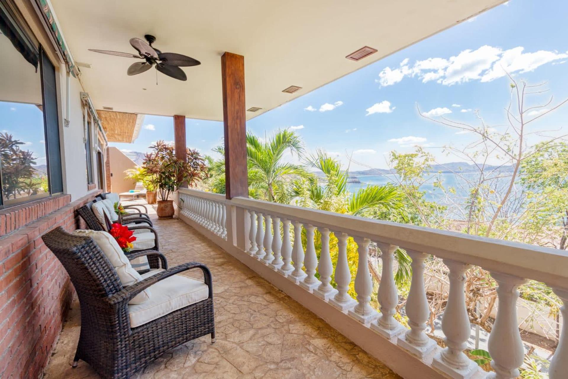 Oceanview Villa with Wrap-Around Terrace, Private Pool, Hot Tub, and Guesthouse