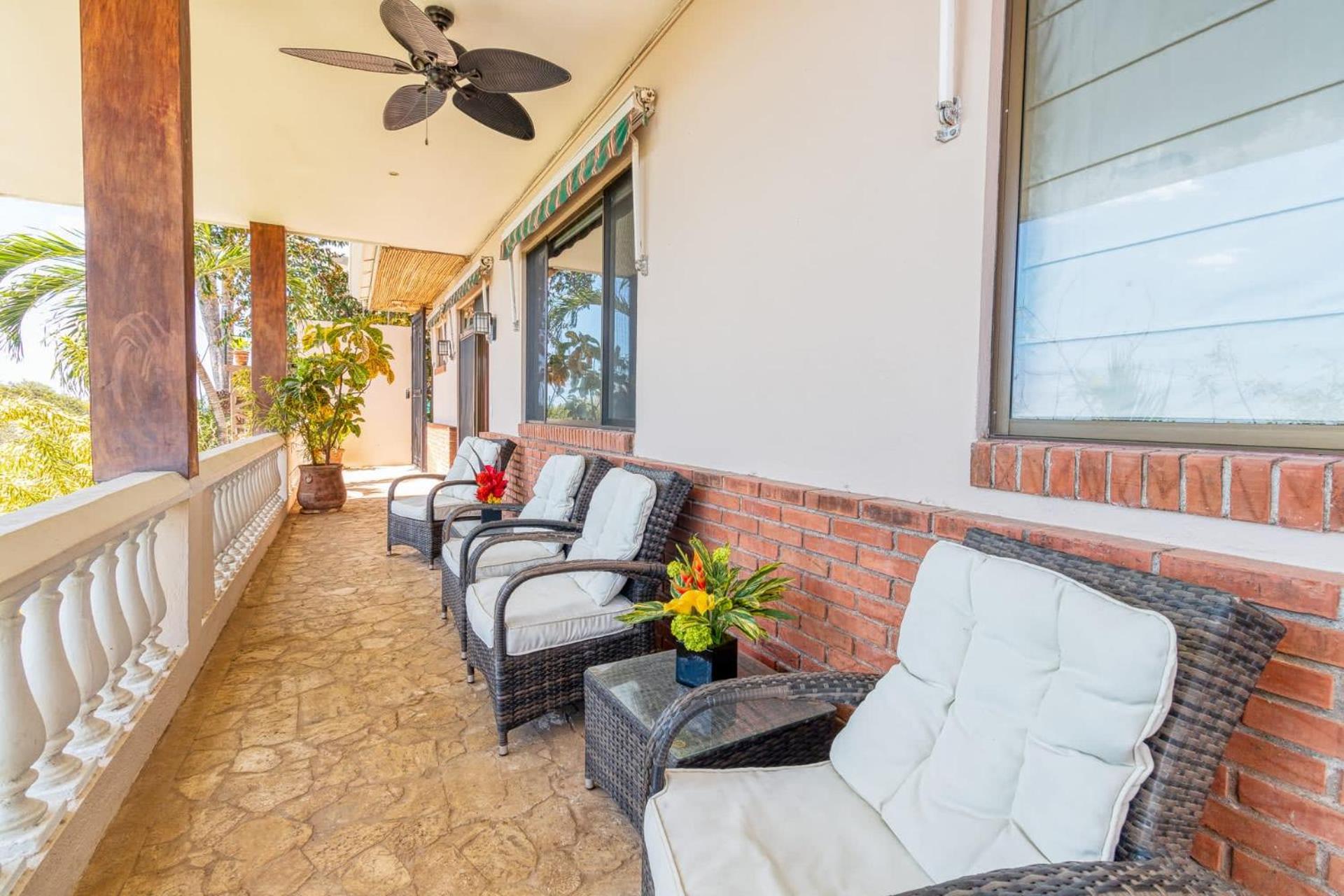 Oceanview Villa with Wrap-Around Terrace, Private Pool, Hot Tub, and Guesthouse