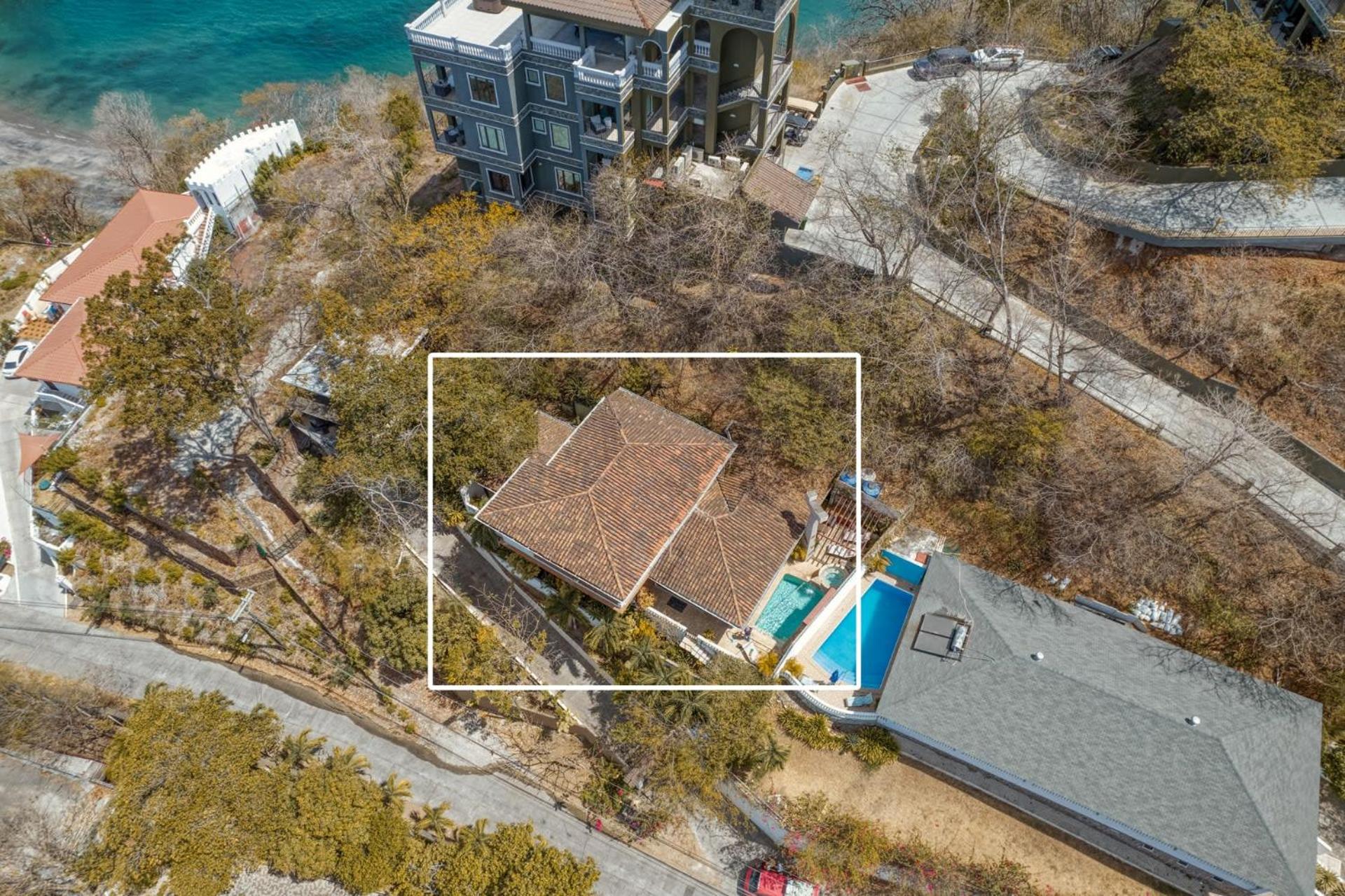 Oceanview Villa with Wrap-Around Terrace, Private Pool, Hot Tub, and Guesthouse