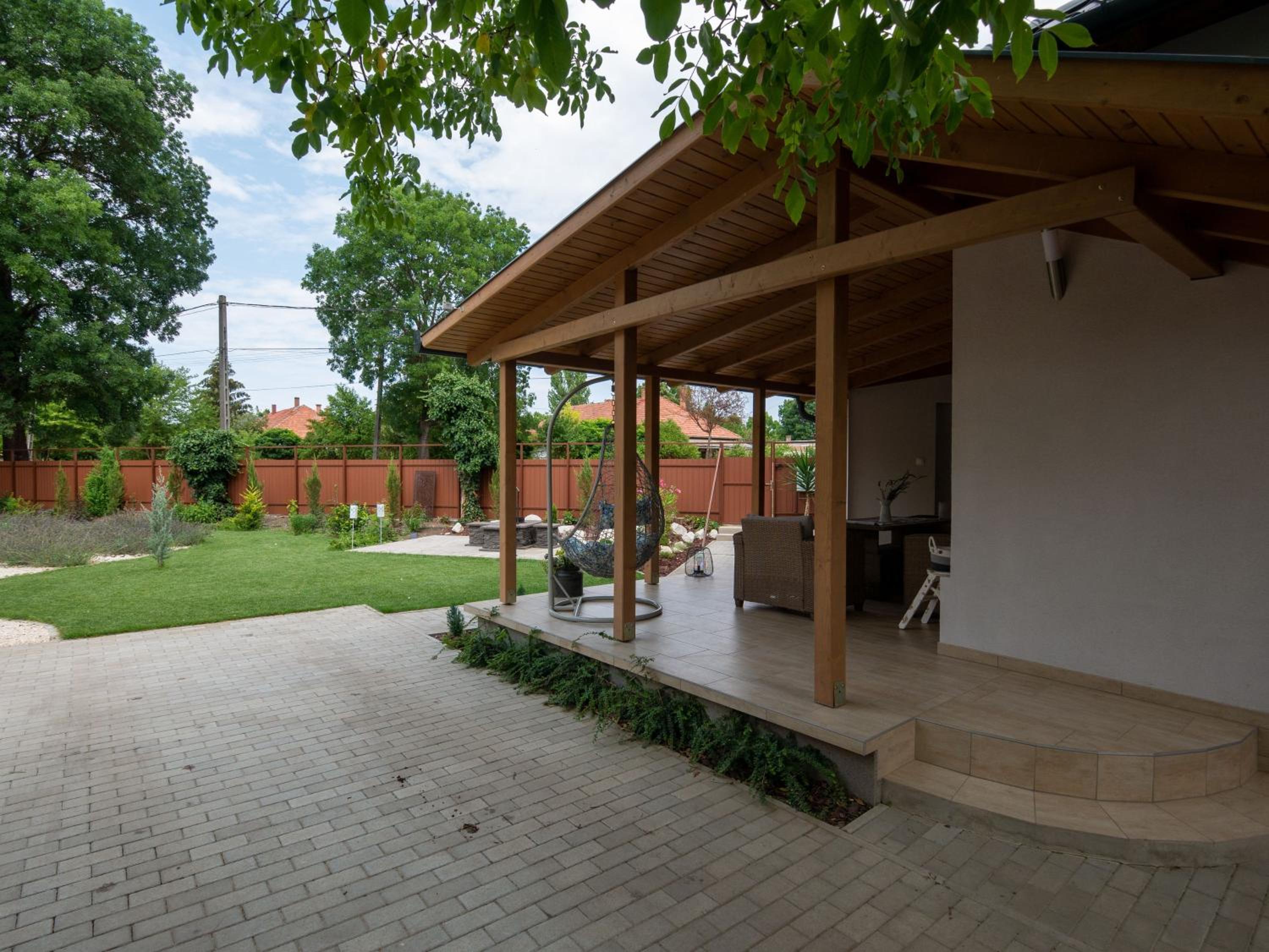 outdoor BBQ area