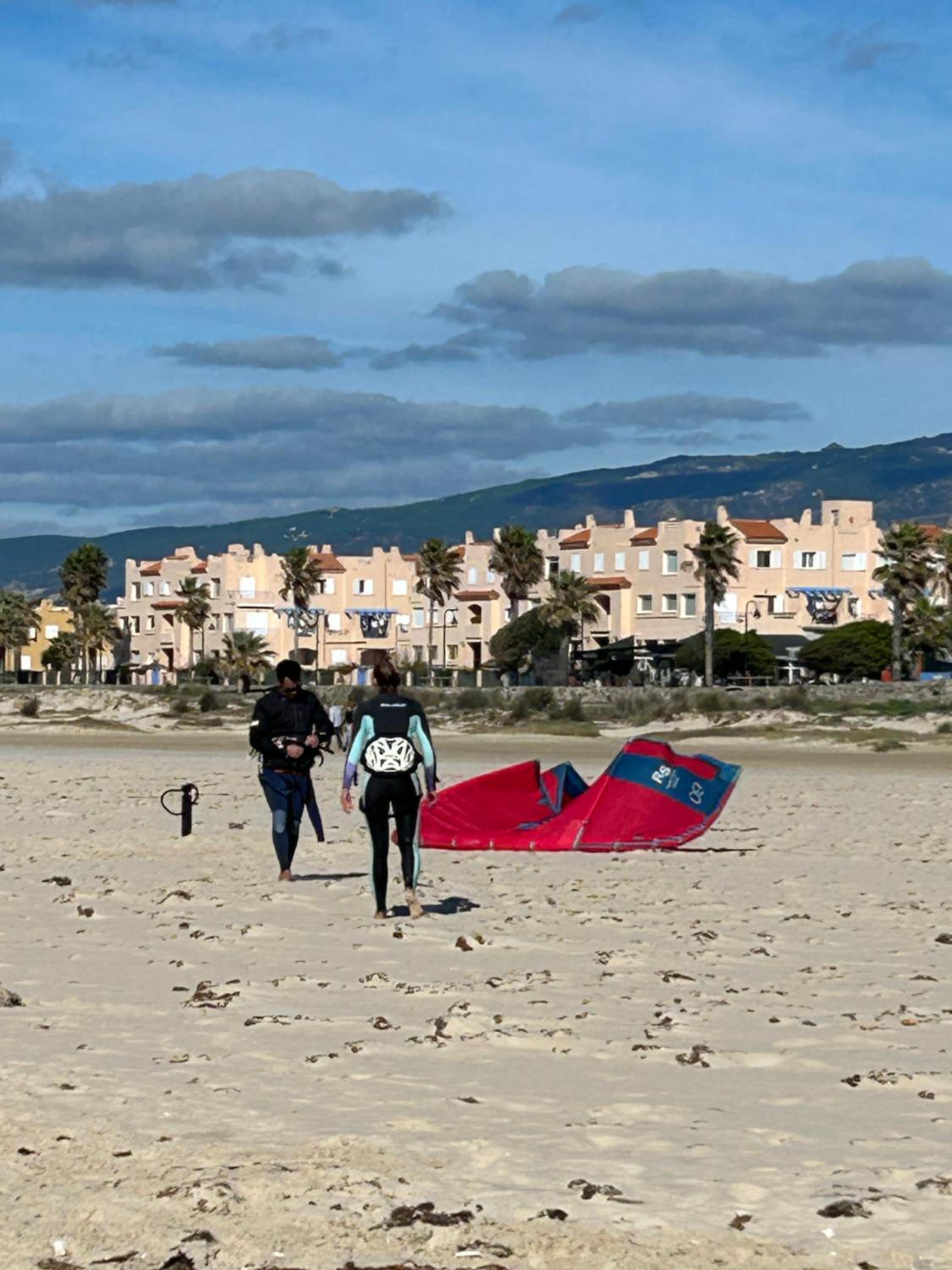 Apartamento Los Lances en Primera línea de playa con piscina
