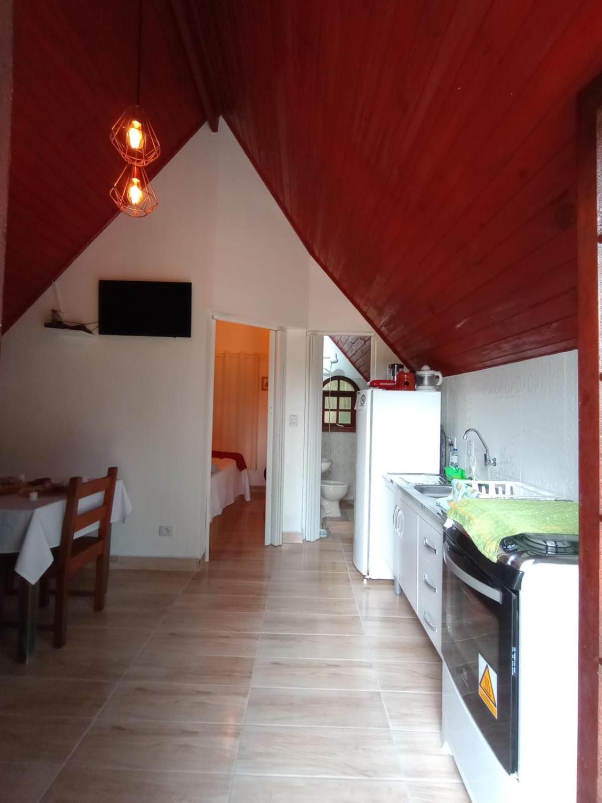 Casa da Vovó na Pousada Sitio Pauletto - com Cozinha, Churrasqueira e Decoração