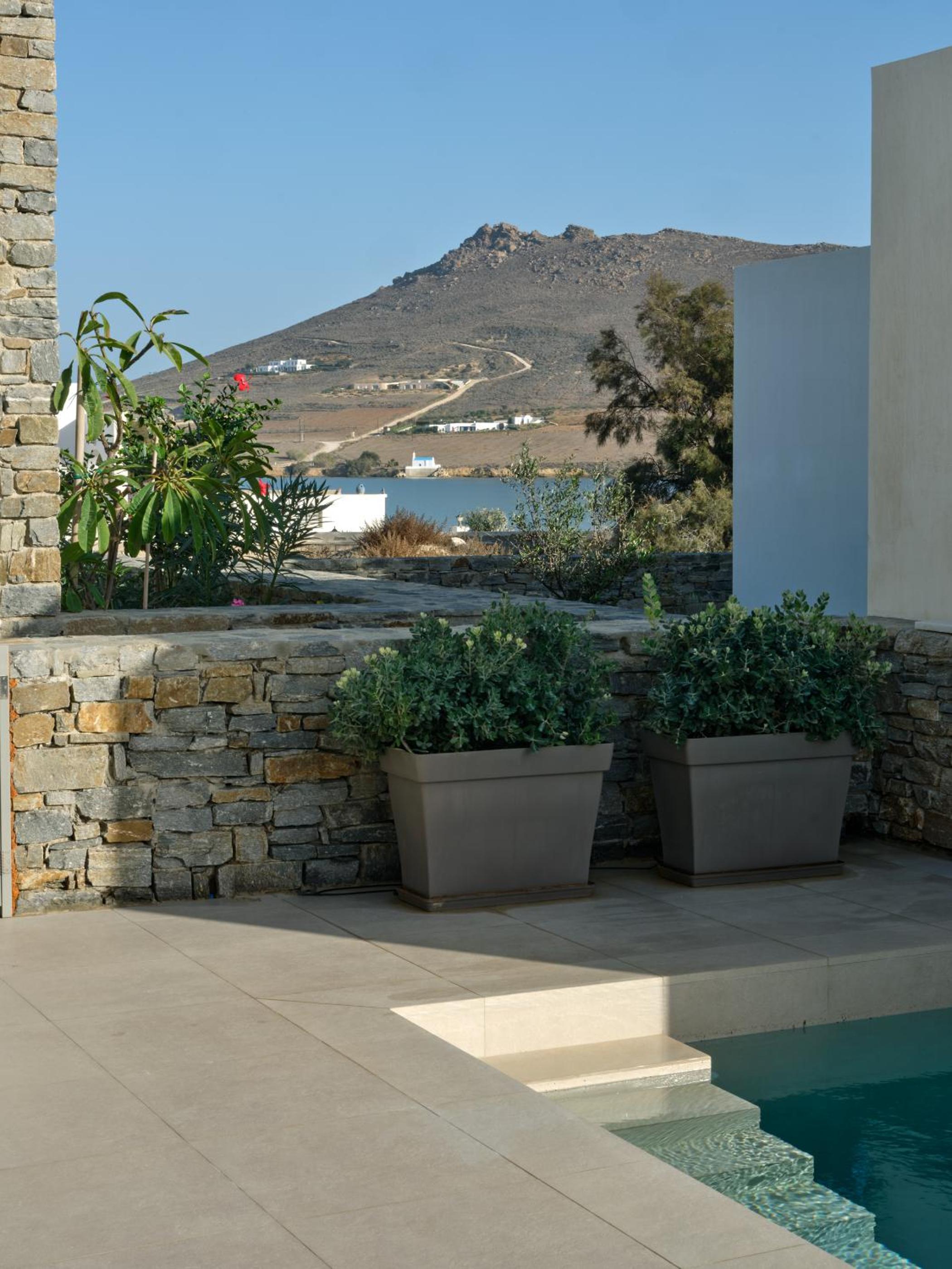 Private Luxury Scarlet beachfront villa, Molos, Paros