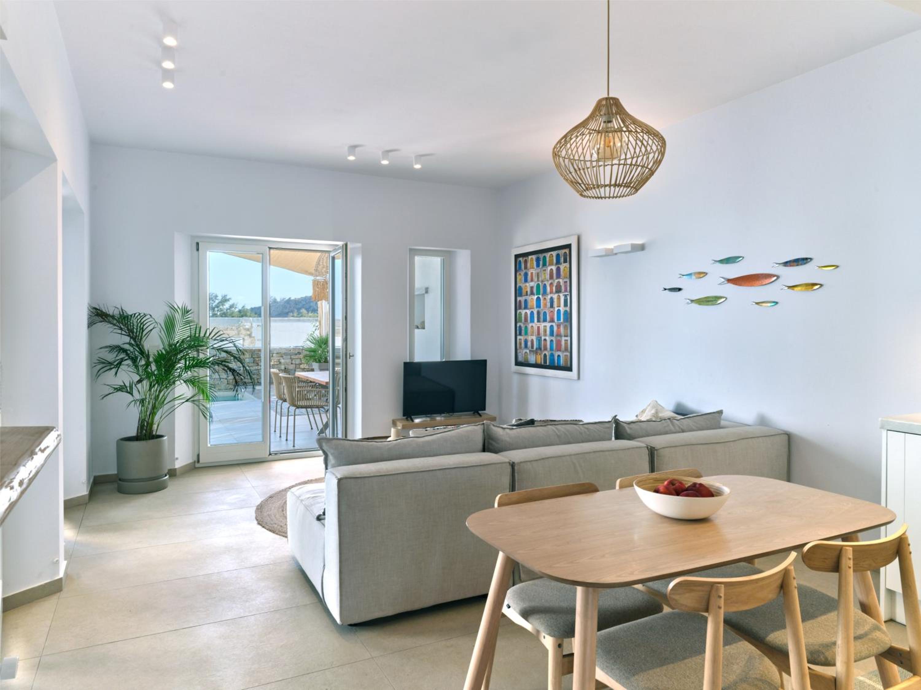 Private Luxury Scarlet beachfront villa, Molos, Paros