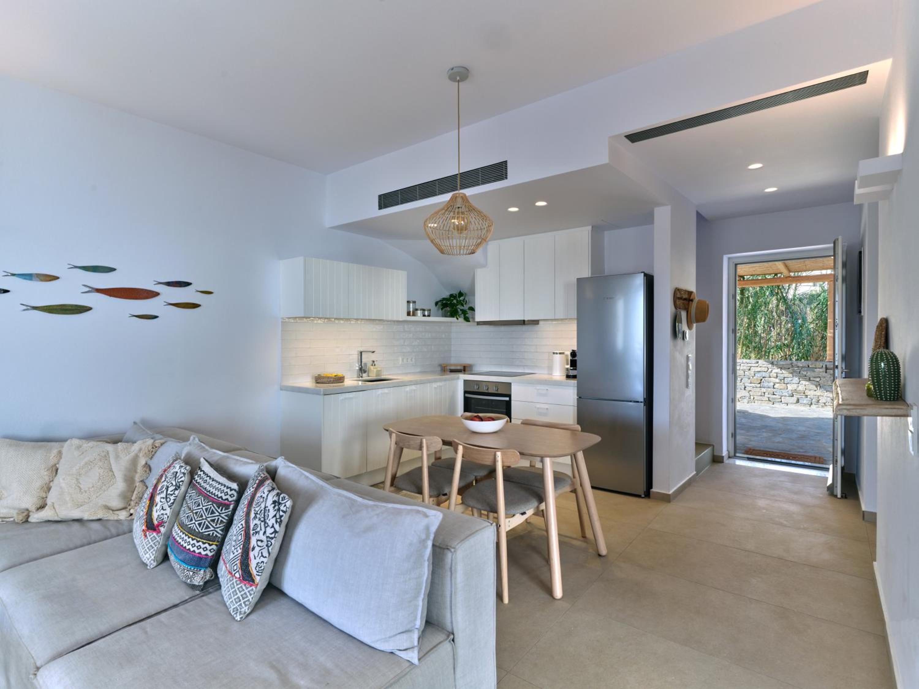 Private Luxury Scarlet beachfront villa, Molos, Paros