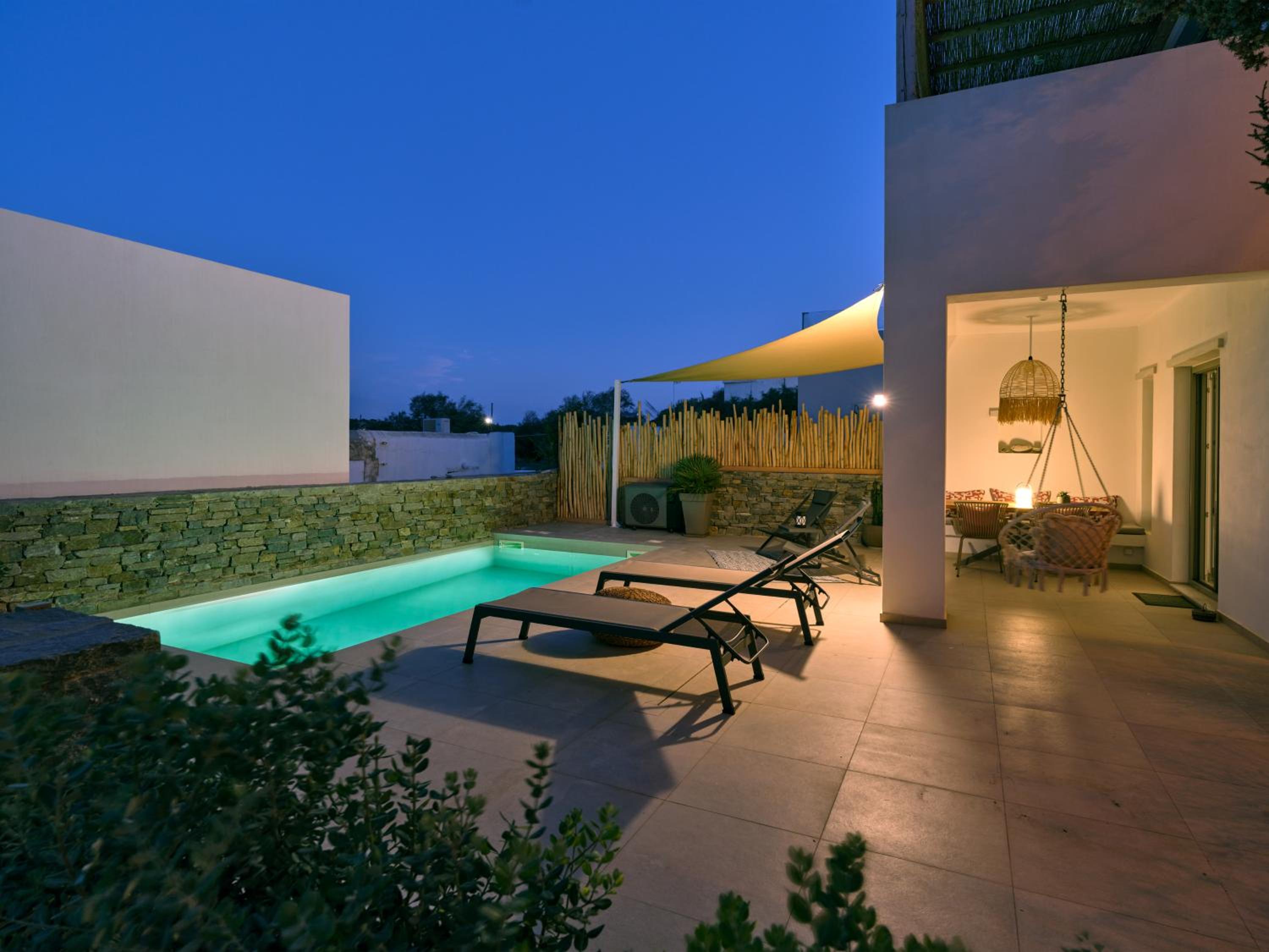 Private Luxury Scarlet beachfront villa, Molos, Paros