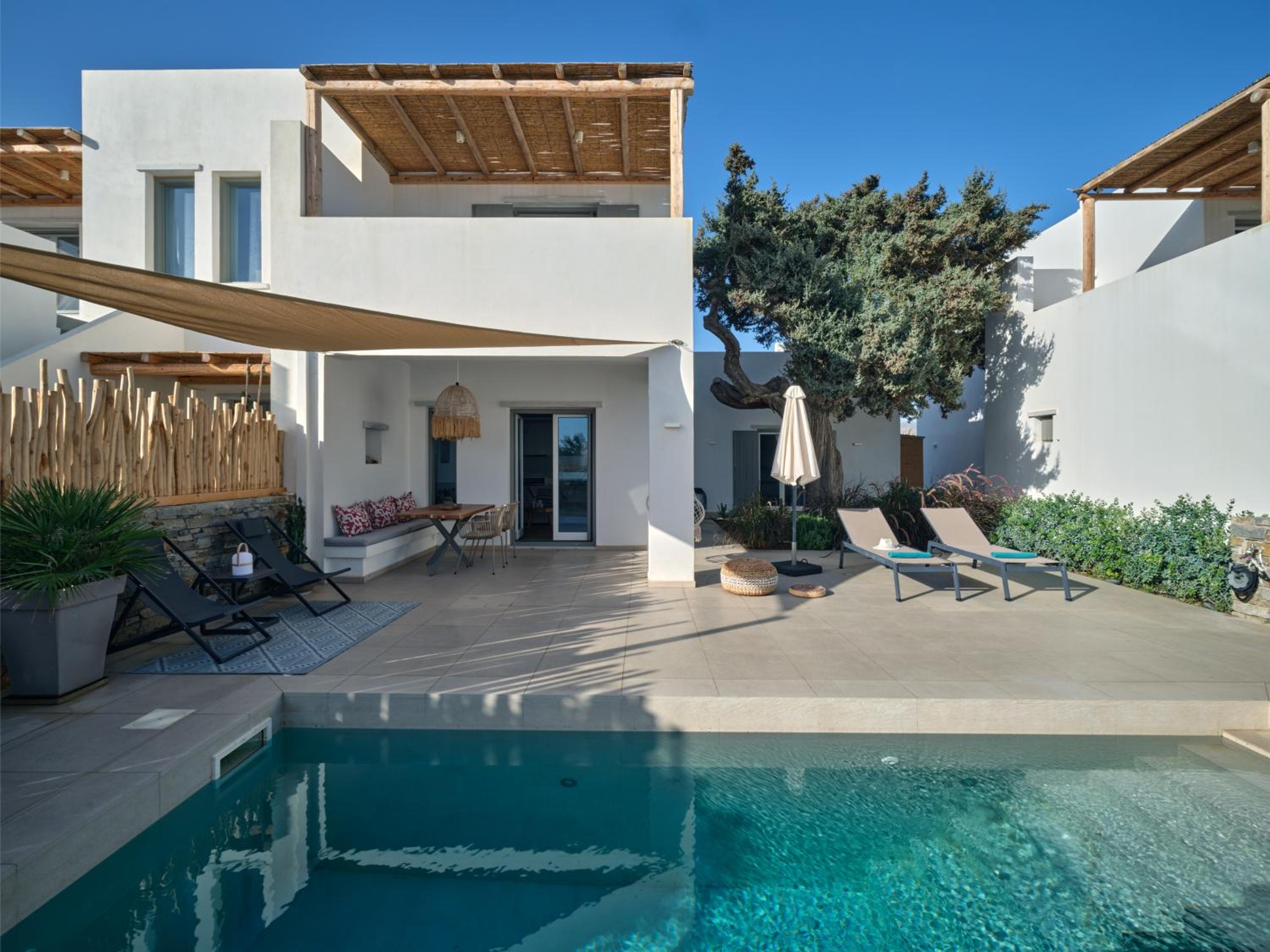 Private Luxury Scarlet beachfront villa, Molos, Paros