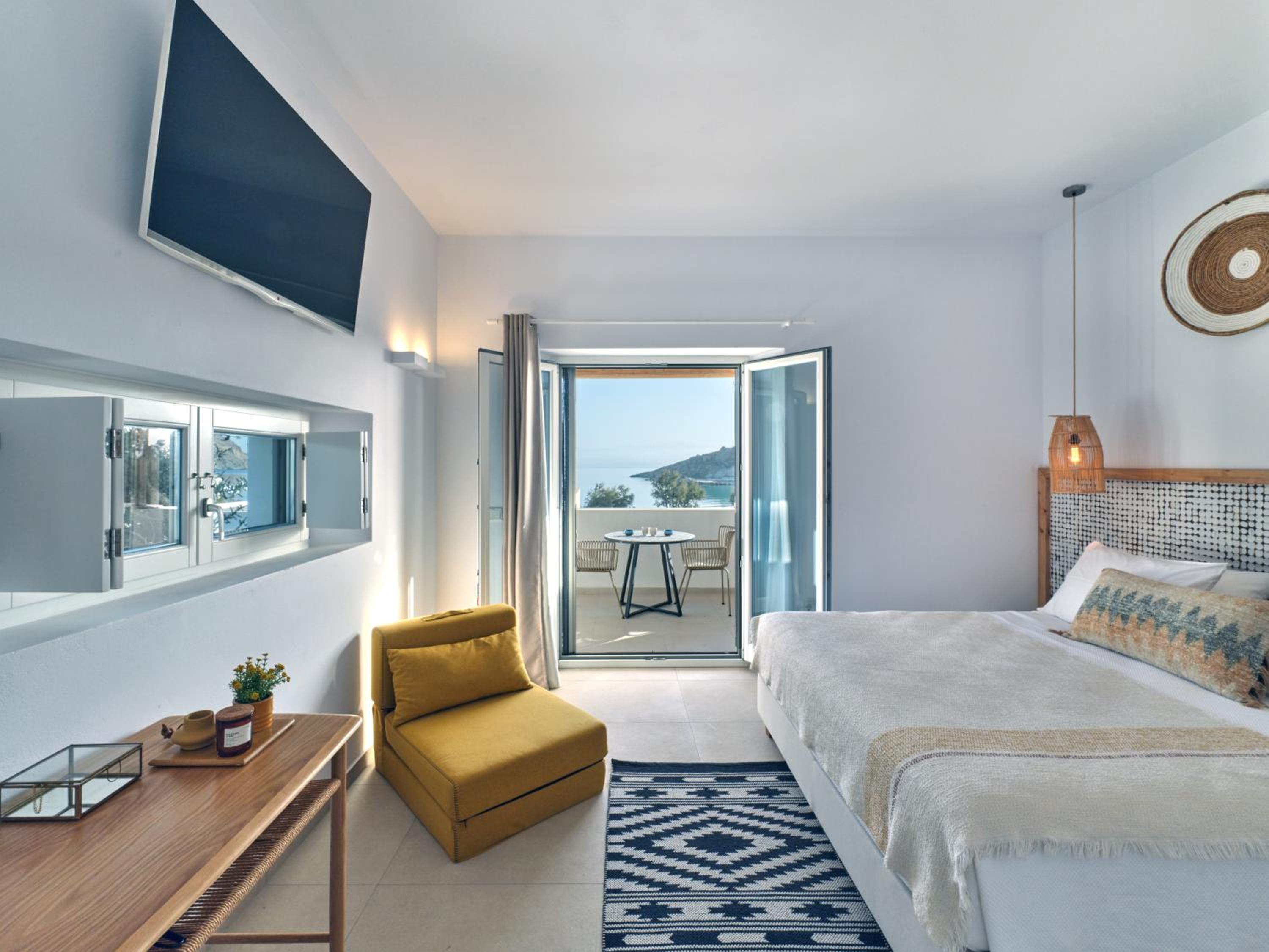 Private Luxury Scarlet beachfront villa, Molos, Paros