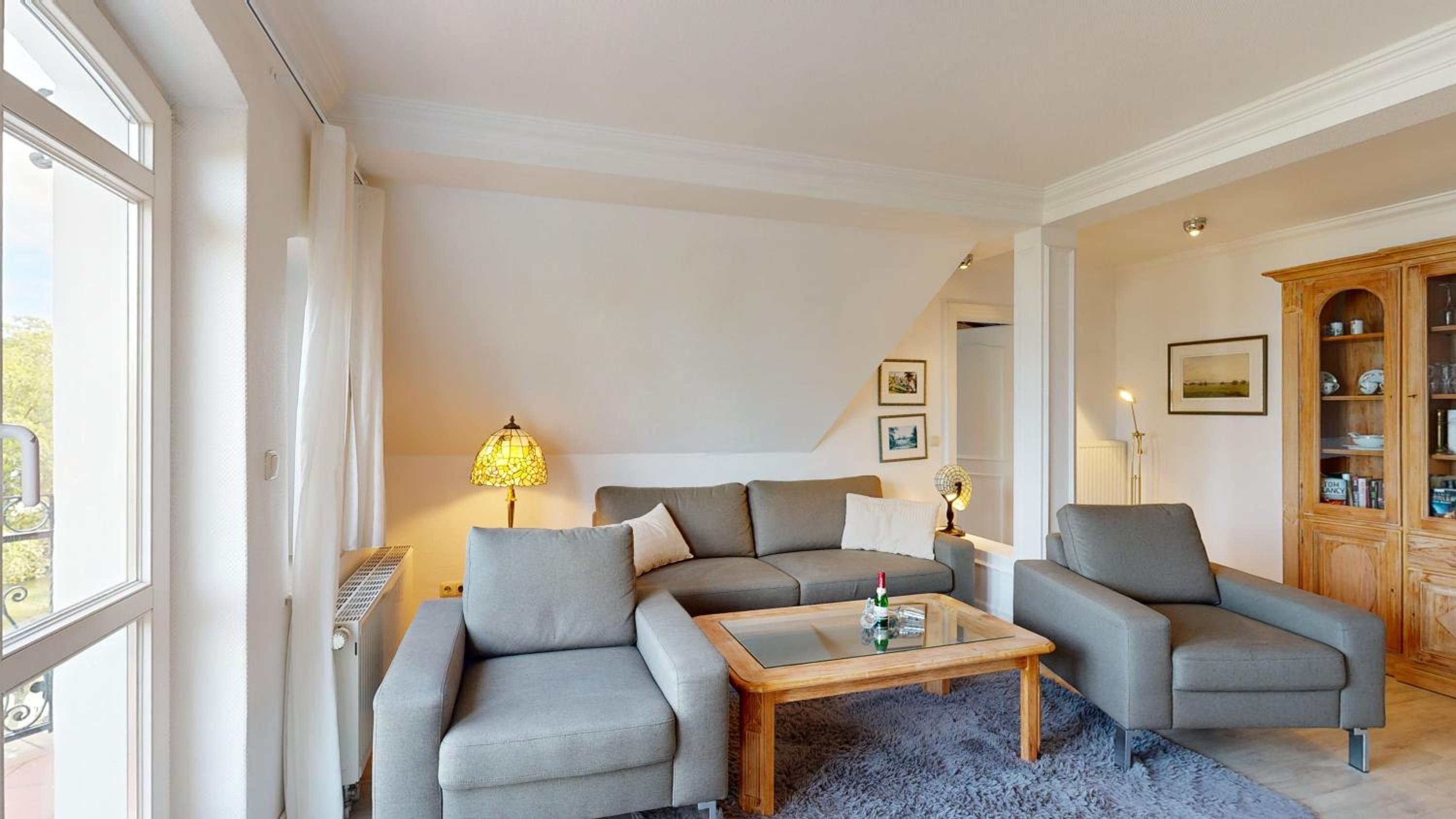 FeWo direkt am Strand mit Meerblick und Balkon,Villa Glückspilz, Binz