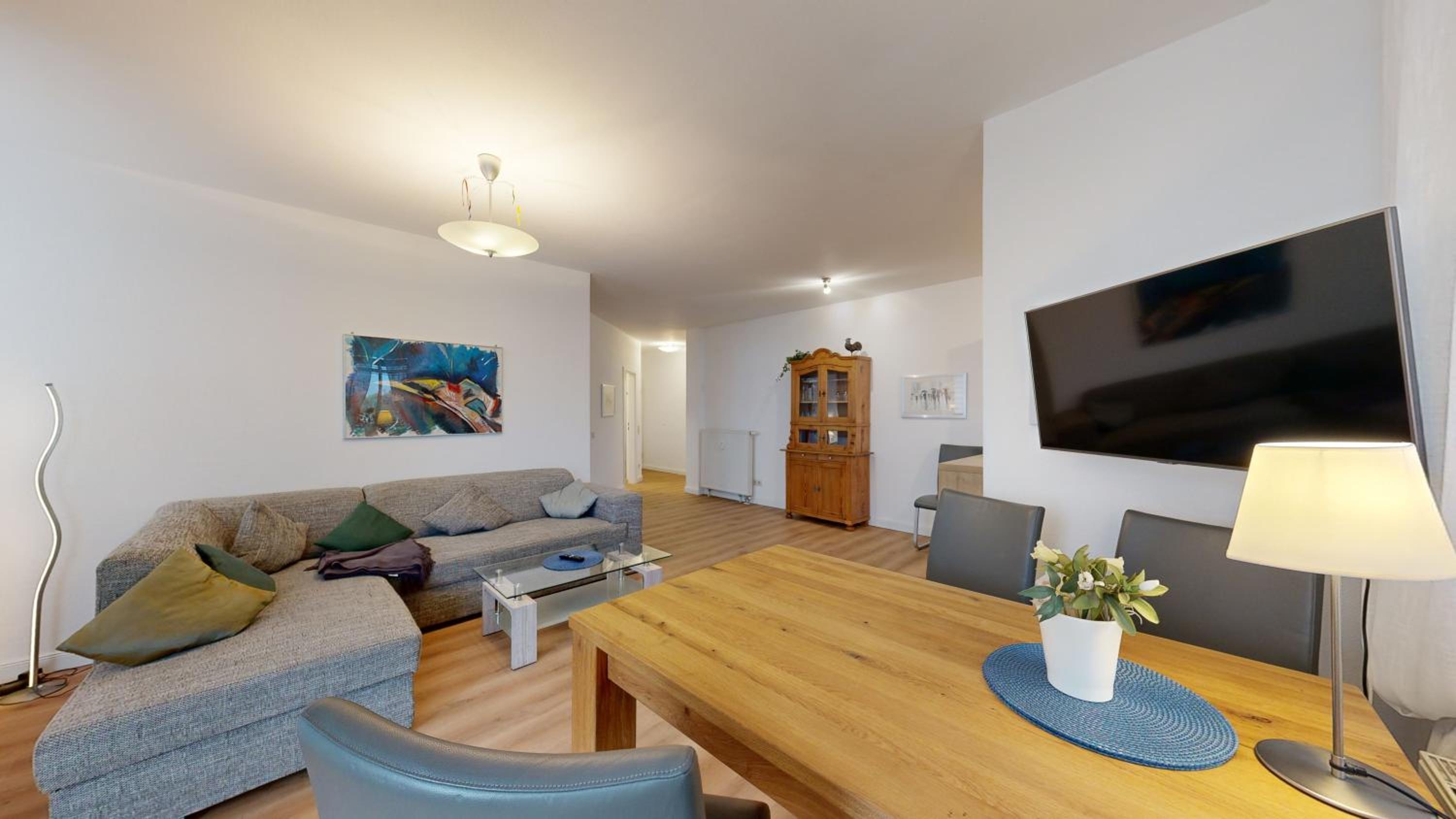 Villa Strandblick in Binz, FeWo direkt am Strand mit Balkon und seitlichem Meerblick