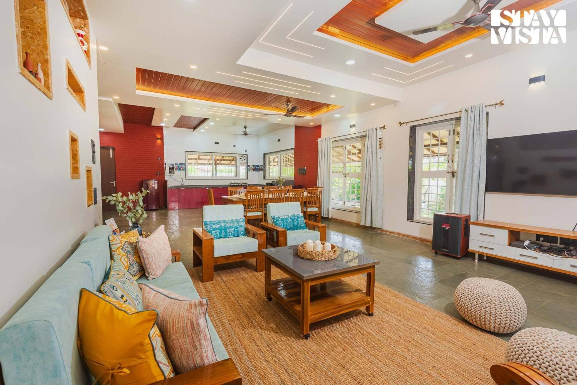 StayVista's Hill Crest Mansion - Hill-View Villa with Private Pool, Deck, Lawn & Gazebo view 4