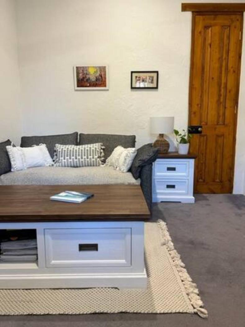 Two roomed private suite in front of cottage
