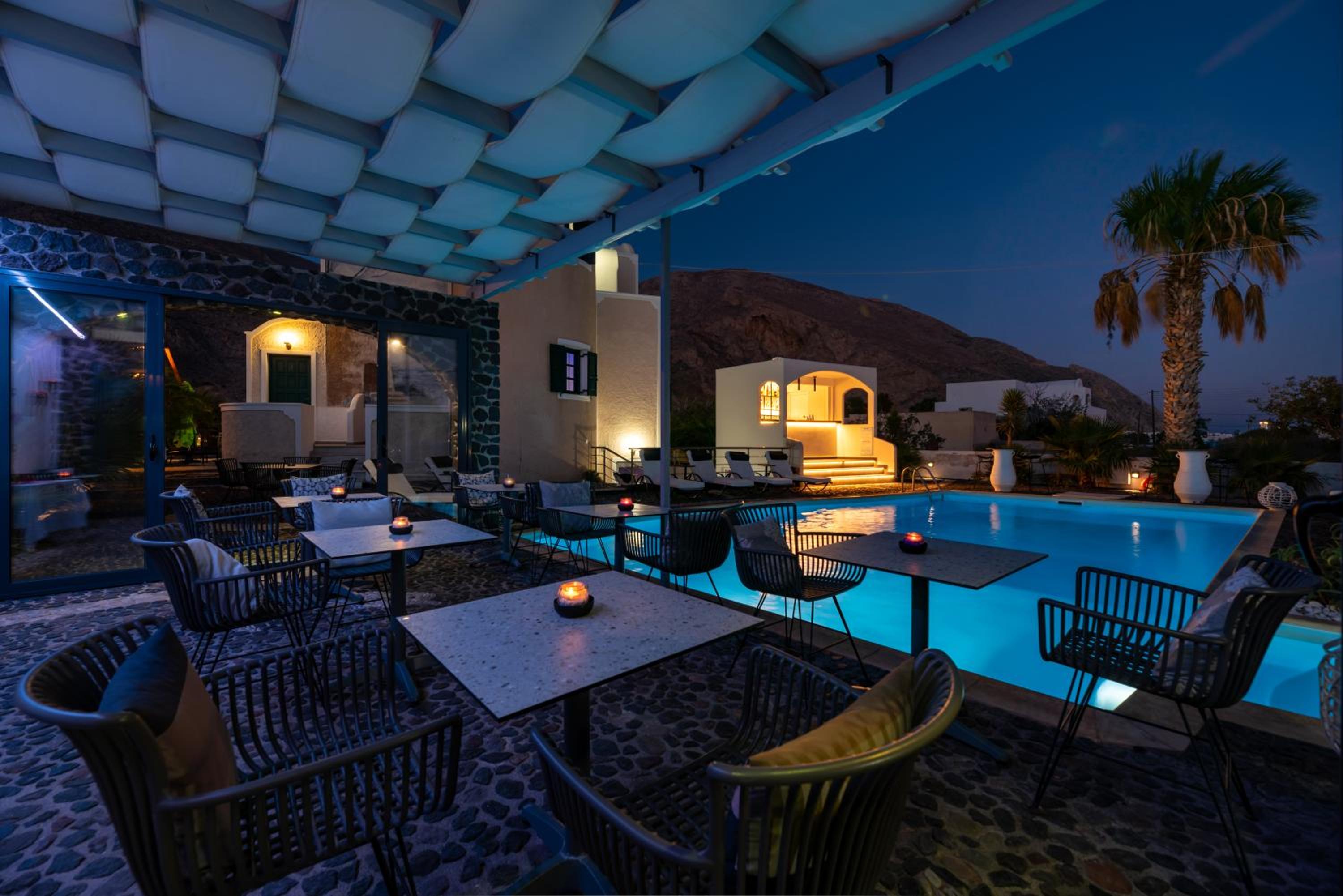 outdoor BBQ area