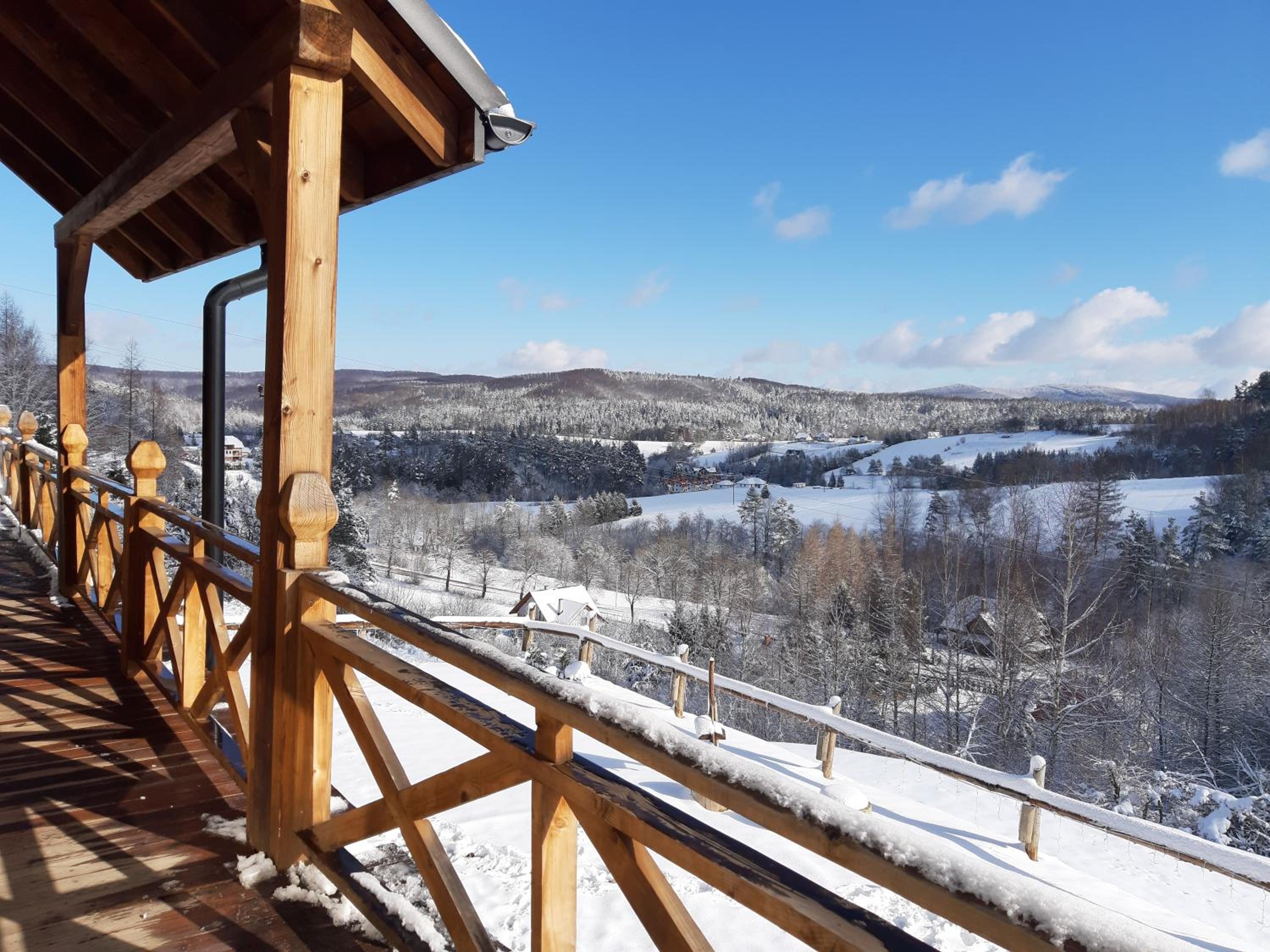 Chata w Bieszczadzie SPA apartamenty i domki z basenem Bieszczady view 2