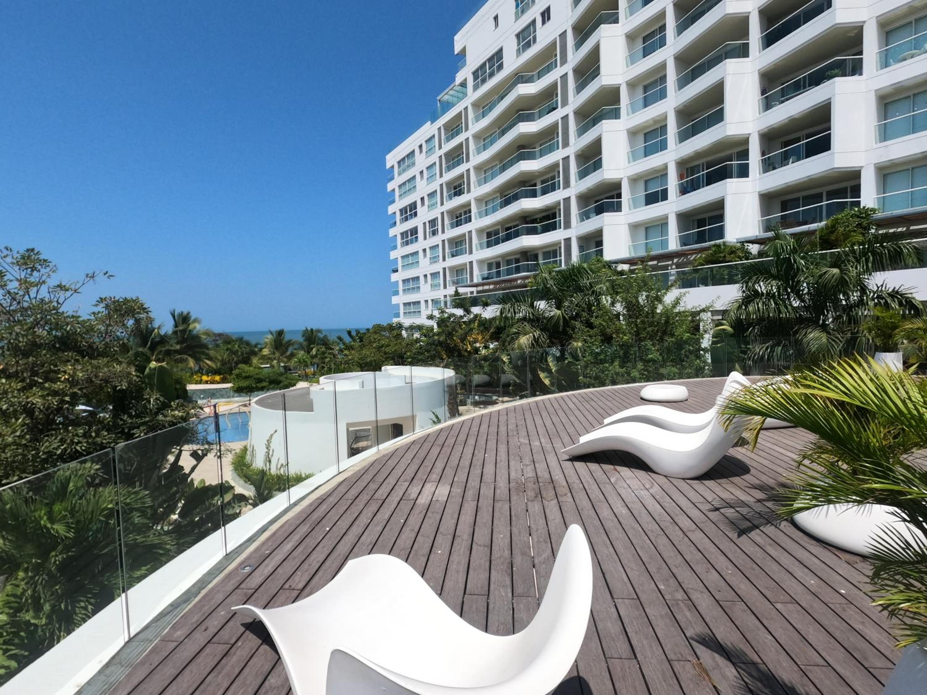 exclusivo apartamento con doble vista al mar en santa marta #