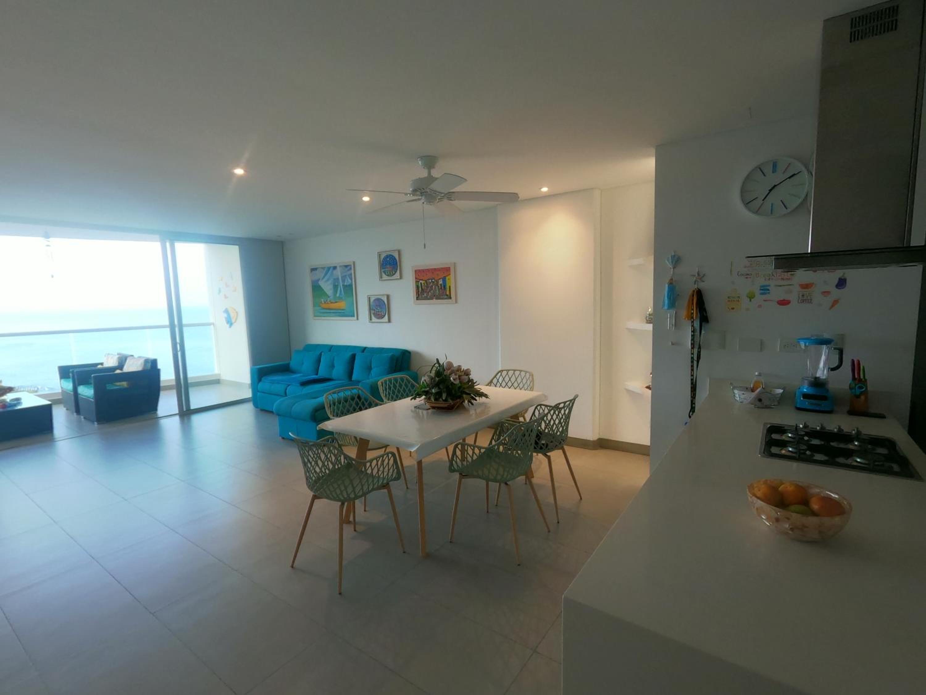 exclusivo apartamento con doble vista al mar en santa marta #