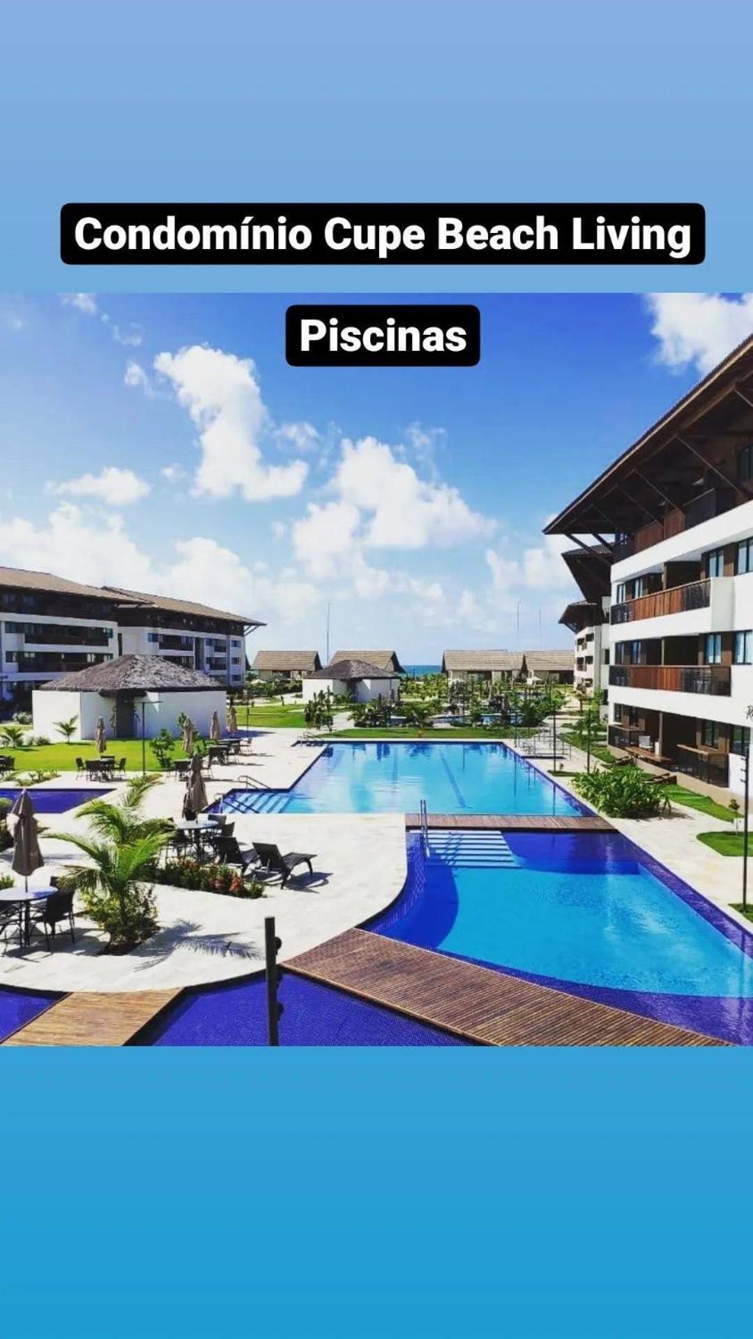 Luxuoso Flat 3 quartos, térreo, no Cupe Beach Living - beira mar de Porto de Galinhas