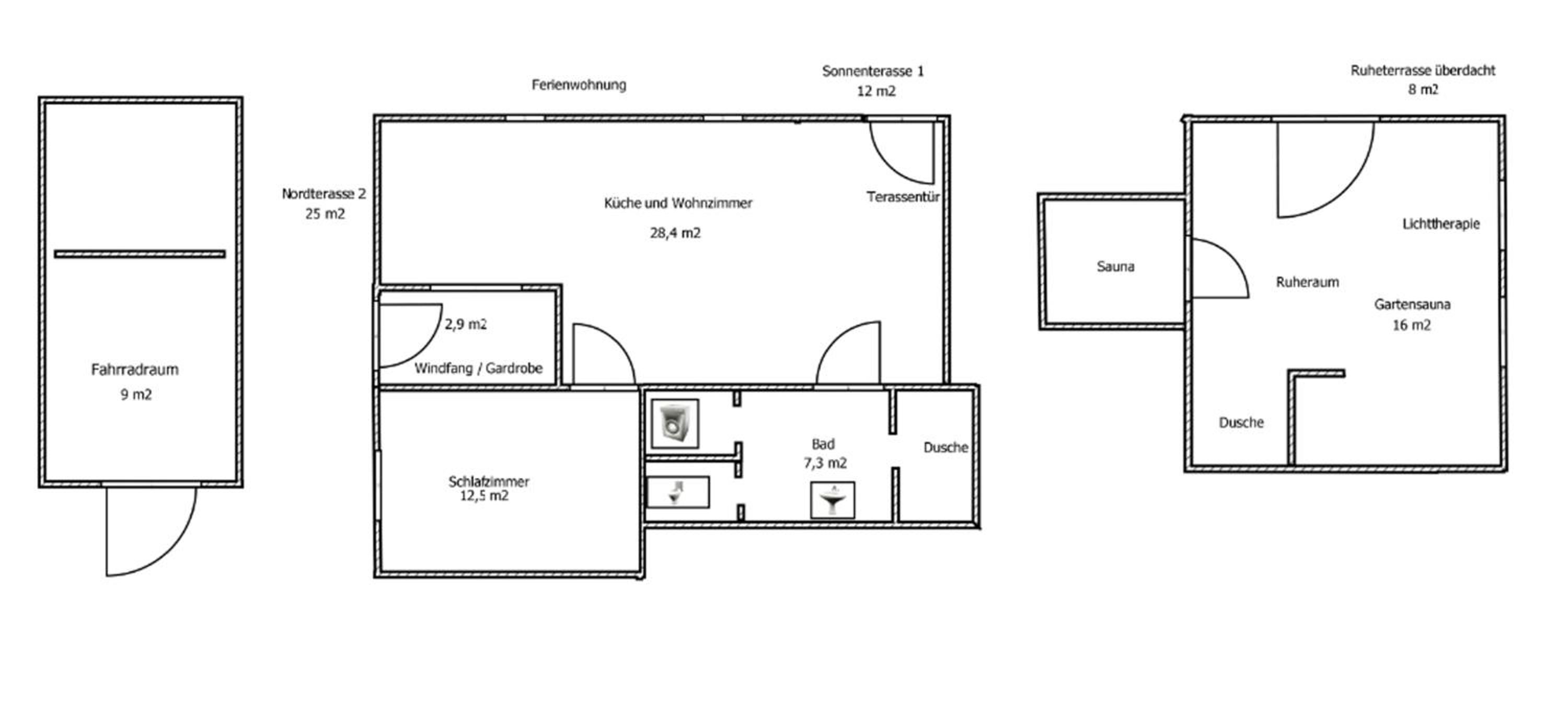 Ferienwohnung Gulfhaus, mit Sauna und großem Garten