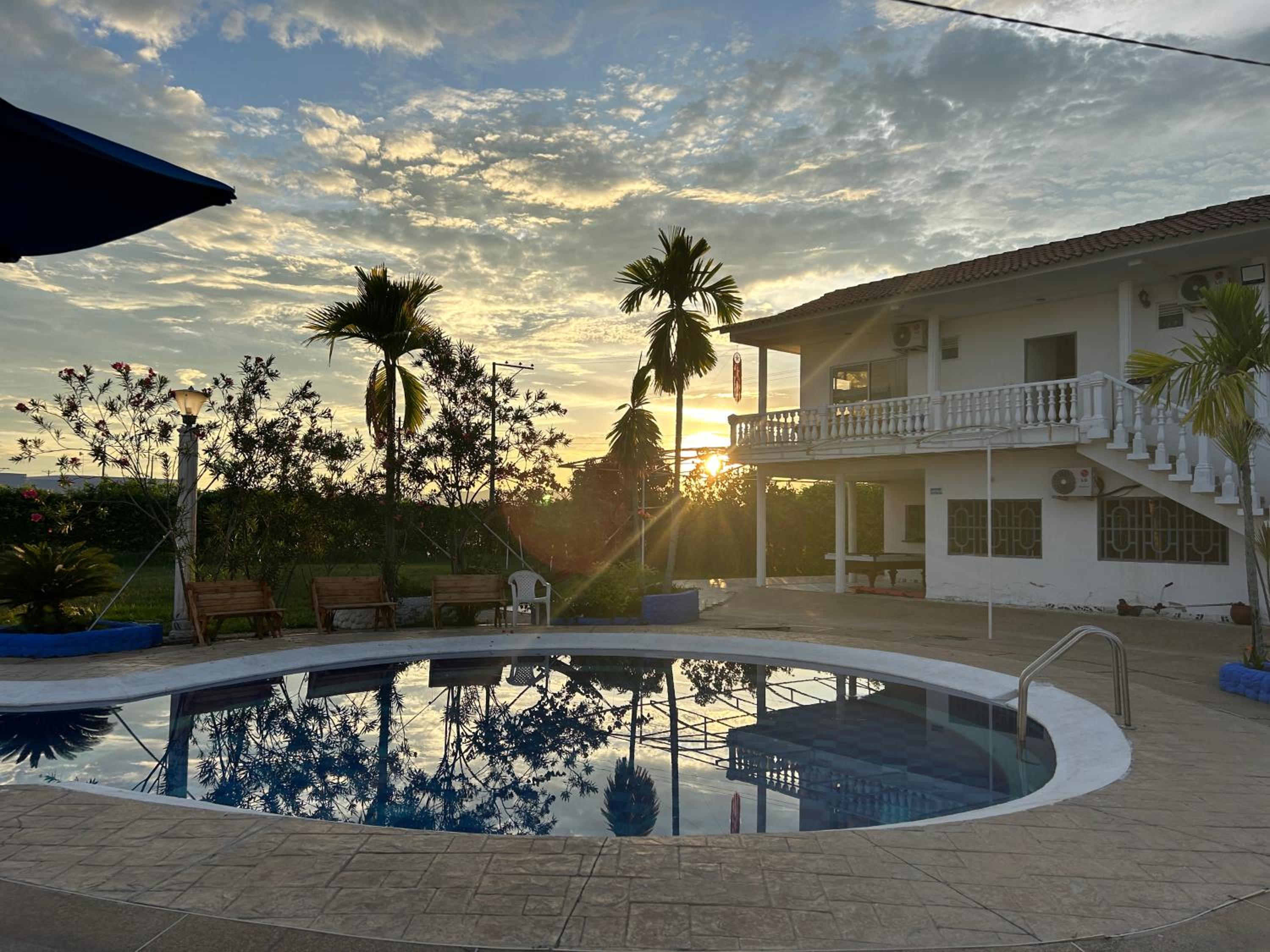 Casa Quinta tipo hotel con aire