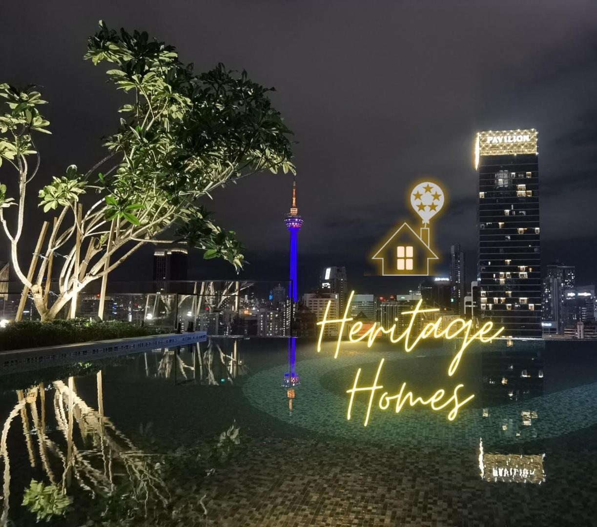 STAR HILL - Axon Infinity Pool with KL View 1minute to Pavilion Bukit Bintang Kuala Lumpur by Heritage