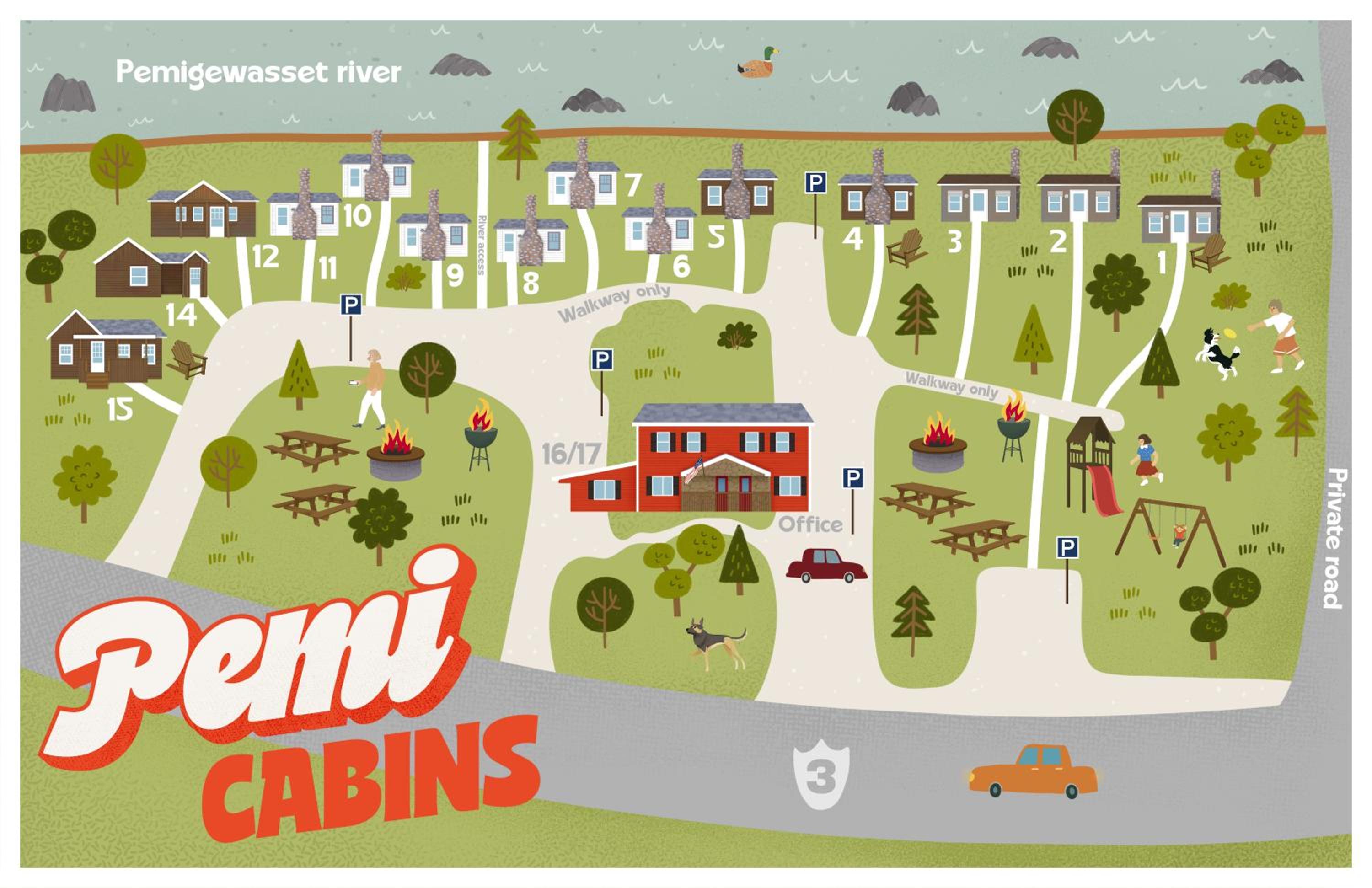 Pemi Cabins view 4