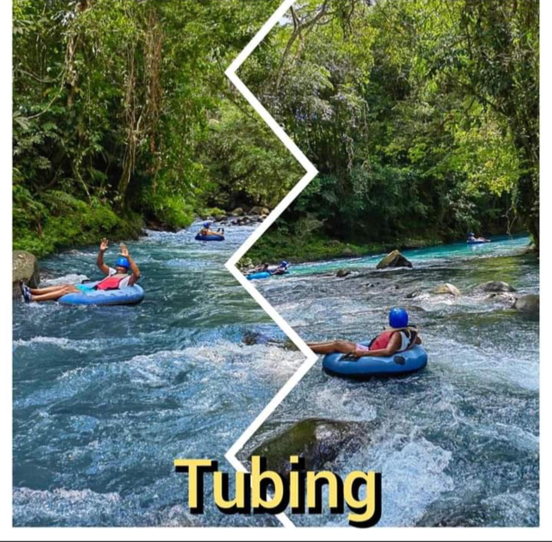 Cabaña bosque río celeste