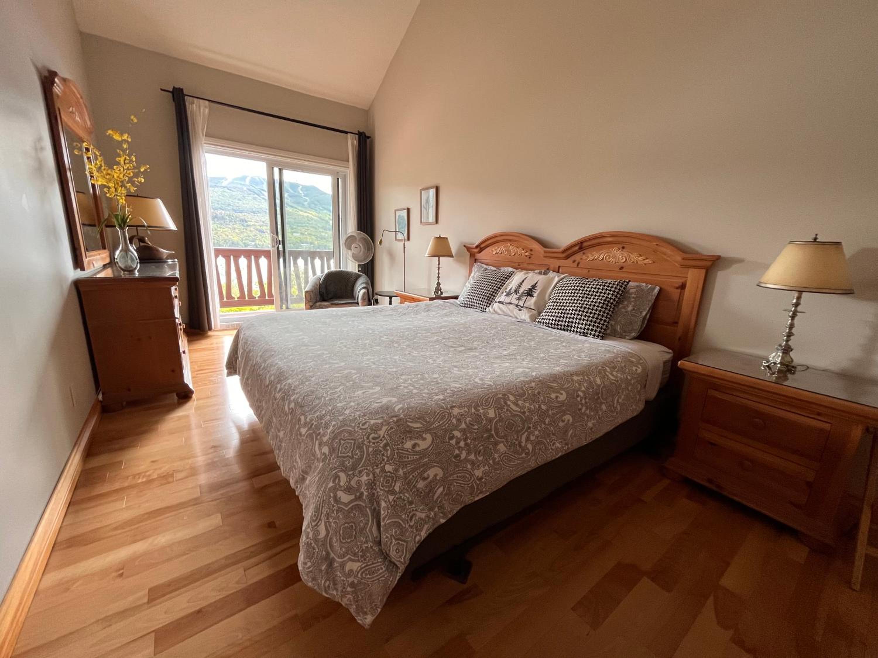 Cozy 2 bedrooms condo with stunning Mont Tremblant mountain and lakeview