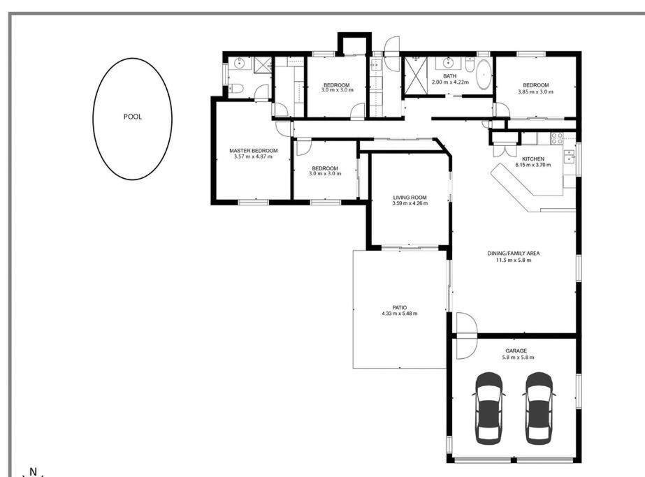LUXE Tropical oasis, magnesium pool, 4bed