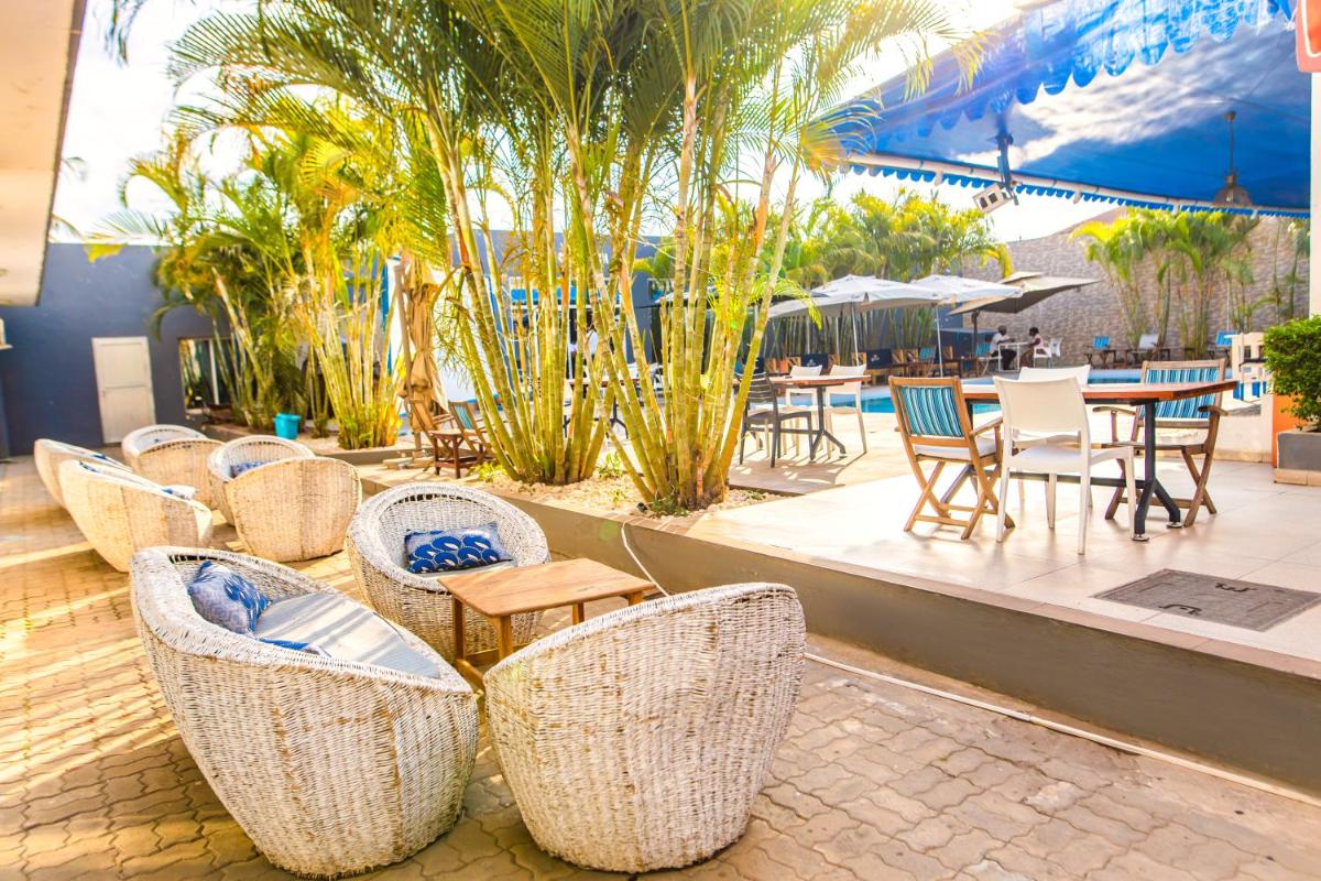 outdoor BBQ area