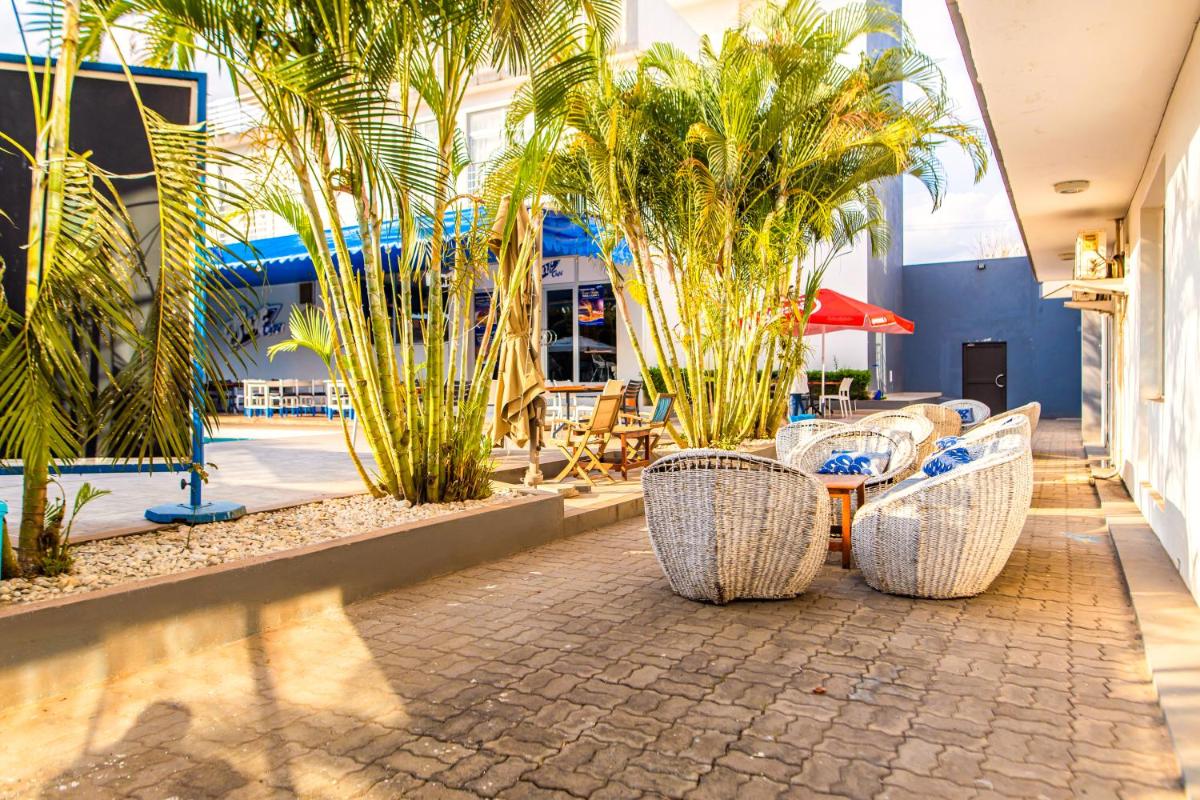 outdoor BBQ area
