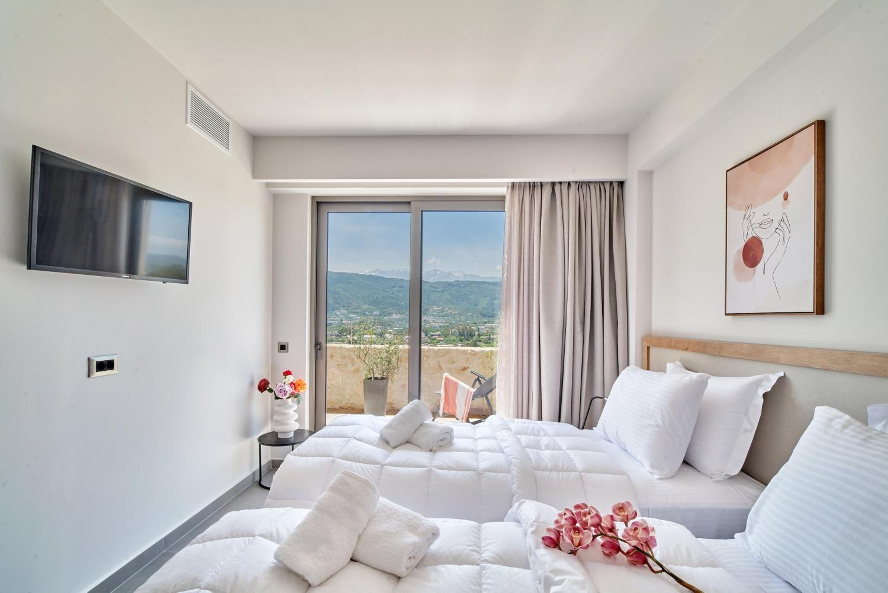 Thearia villa I - seaview , private heated pool & jacuzzi