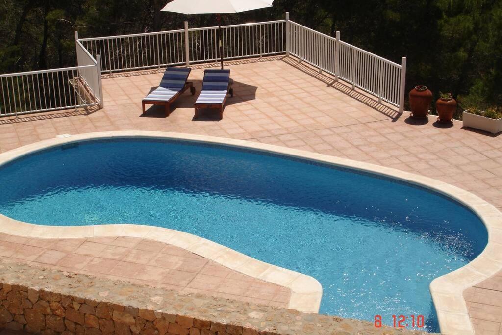 beautiful views with pool in ibiza