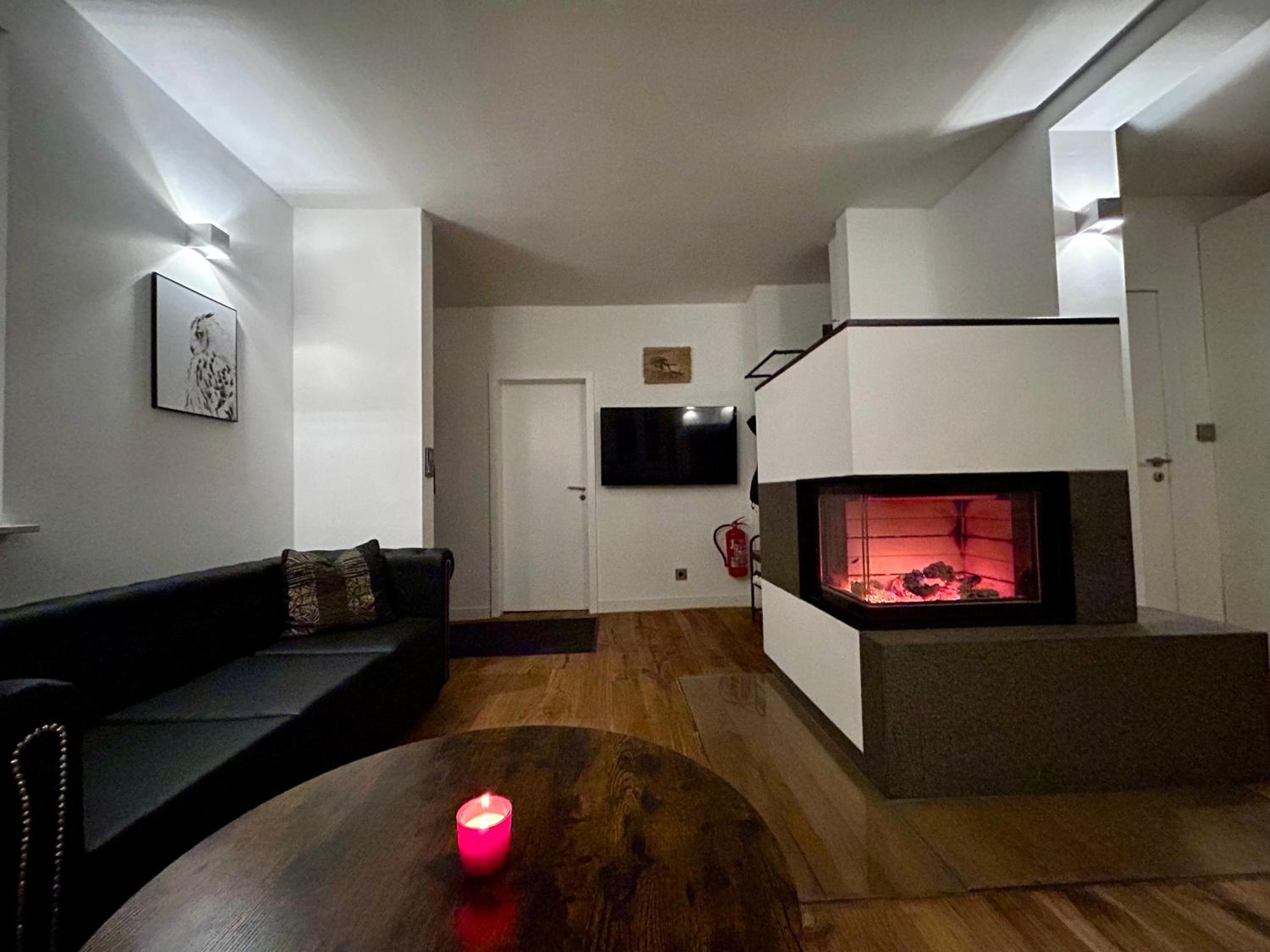 Ferienhaus im Grünen mit Kamin