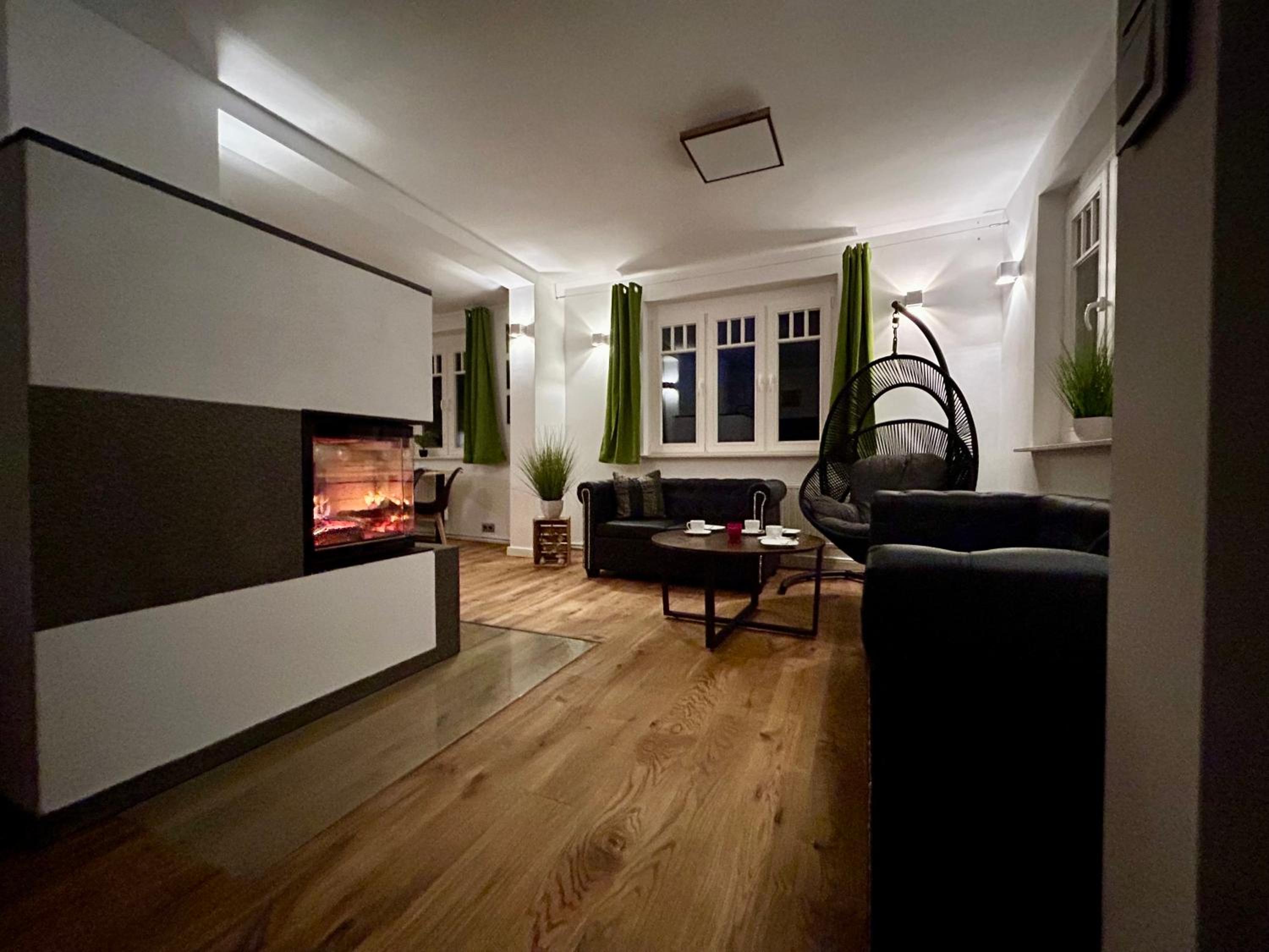 Ferienhaus im Grünen mit Kamin