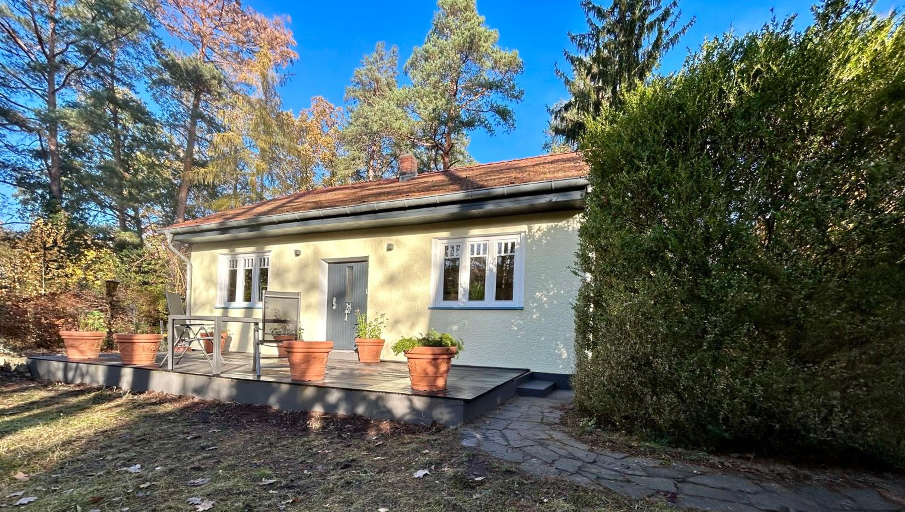 Ferienhaus im Grünen mit Kamin