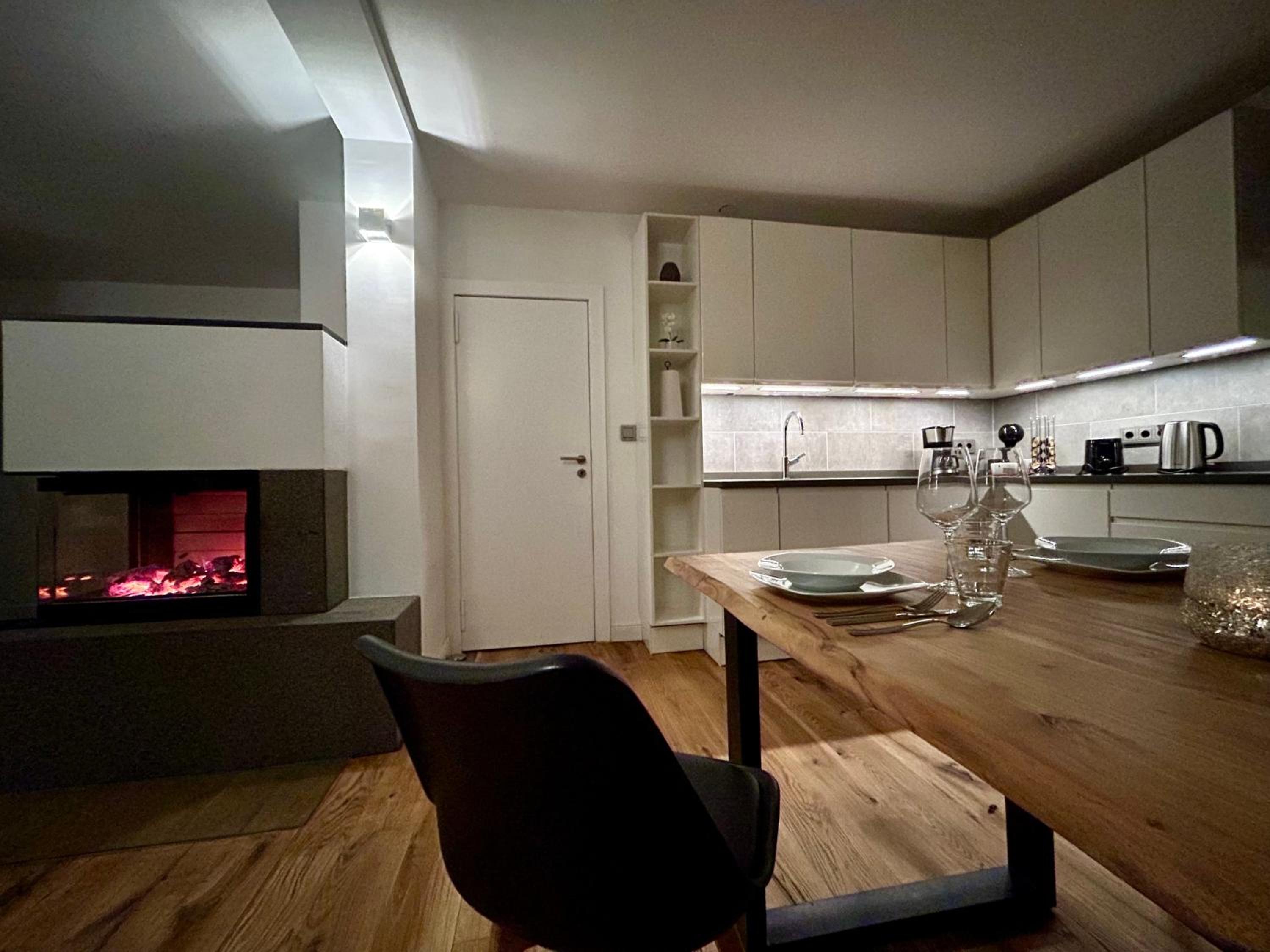 Ferienhaus im Grünen mit Kamin