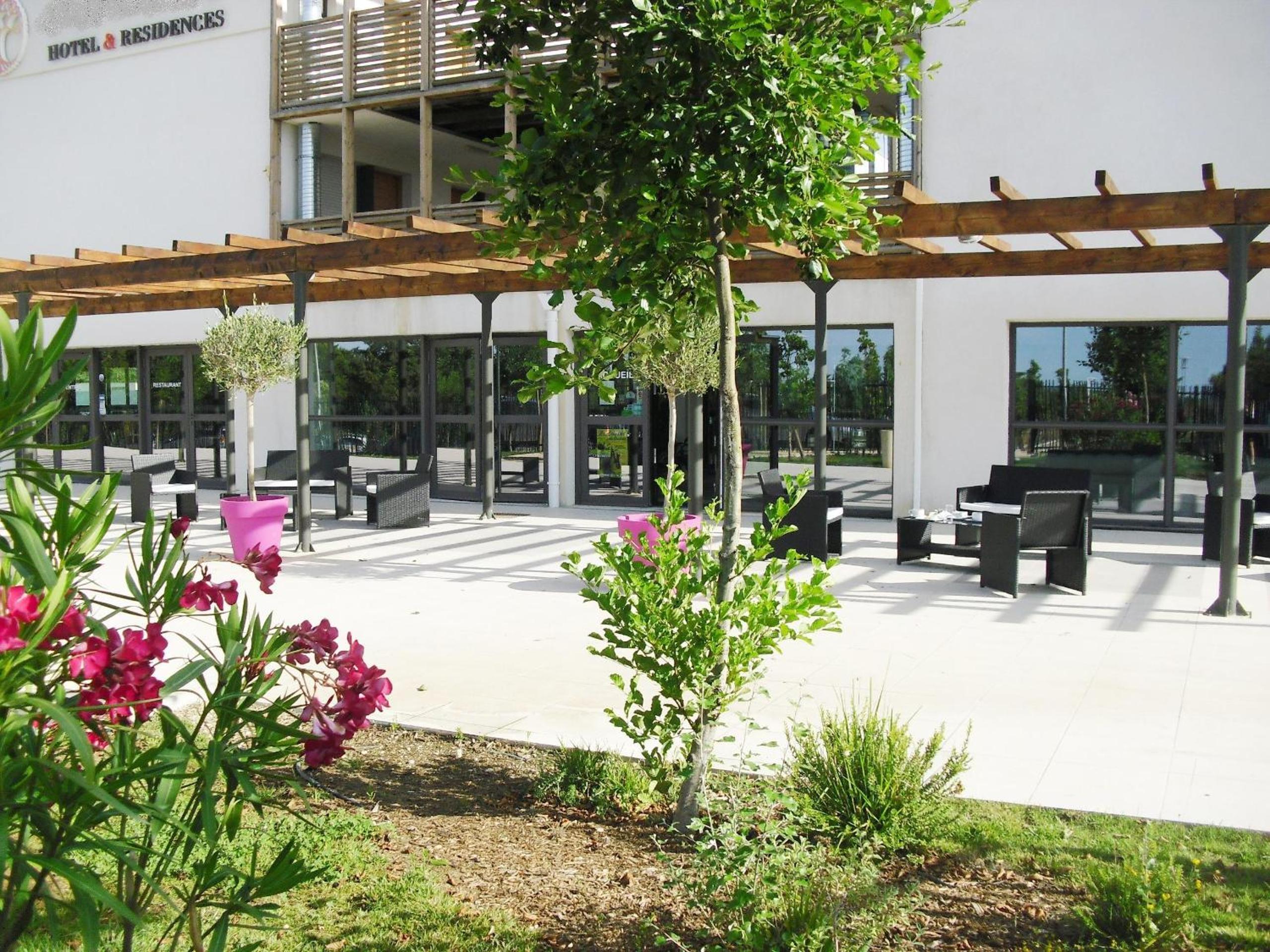 outdoor BBQ area
