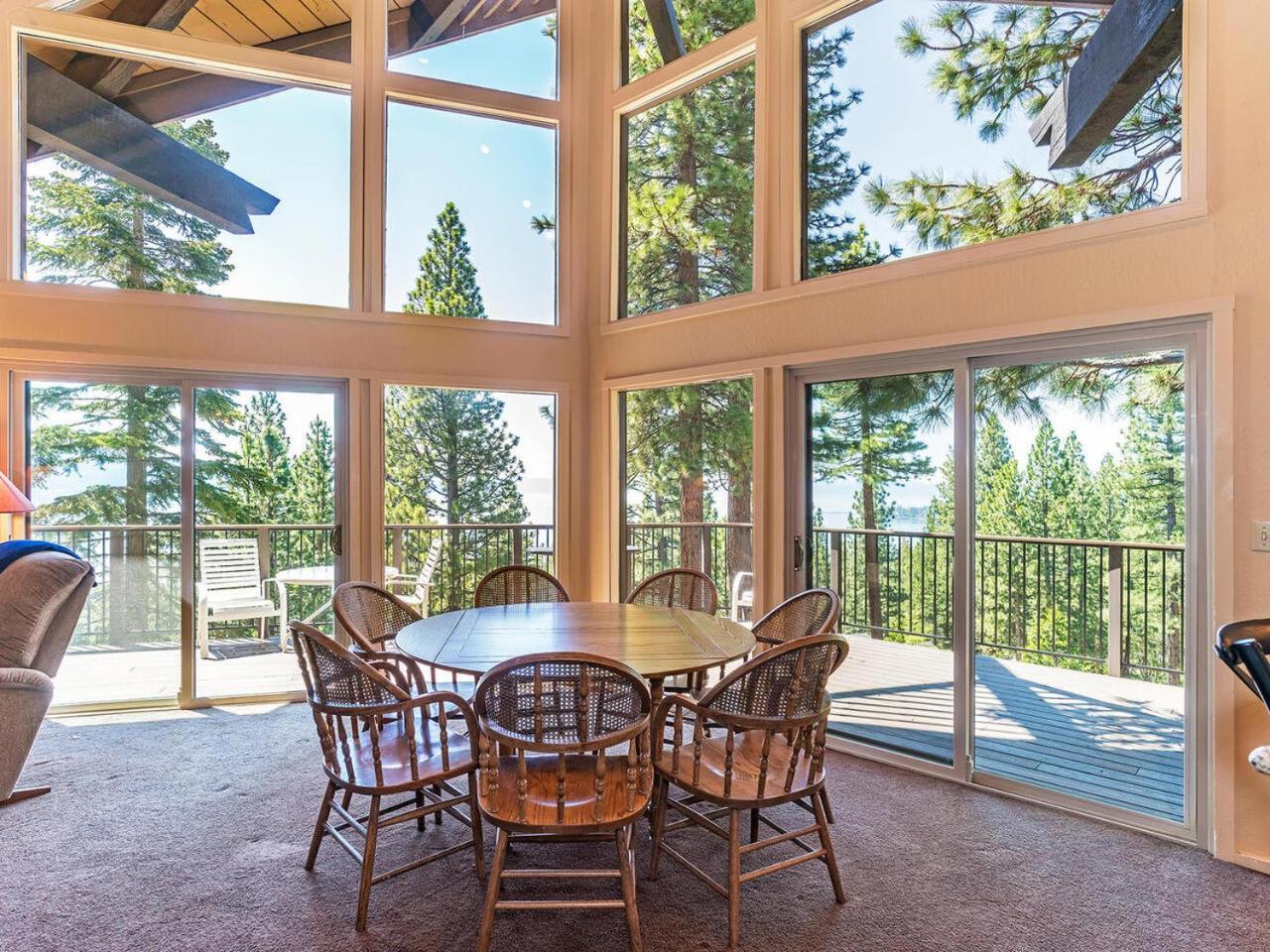 Enjoy the brilliant views of Lake Tahoe from this mountainside Cabin view 3